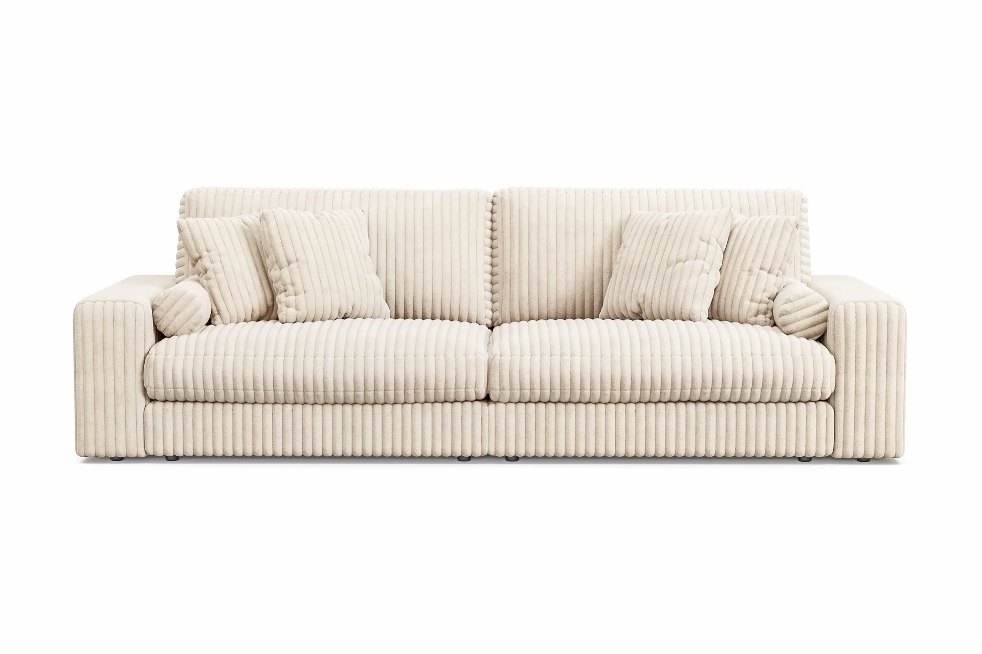 Adels&ouml; by Gynning 4-sits Djup Soffa i bred Manchester - Beige