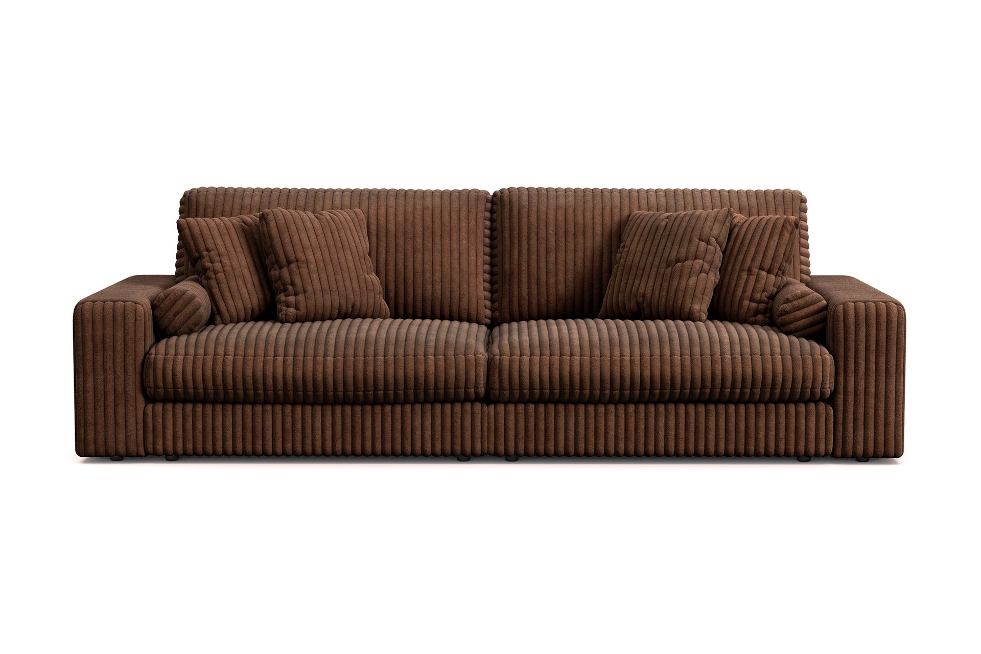 Adels&ouml; by Gynning 4-sits Djup Soffa i bred Manchester - M&ouml;rkbrun