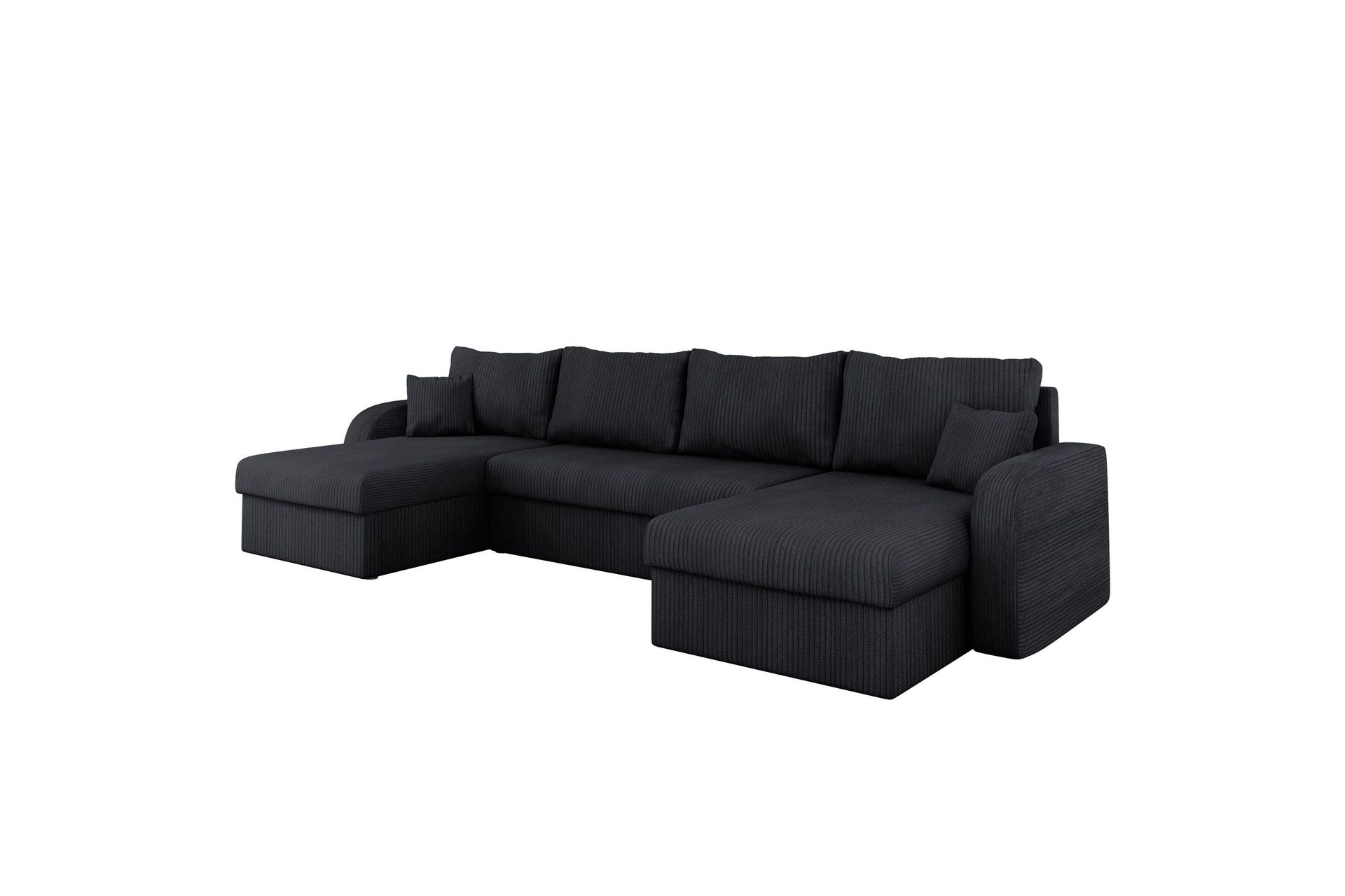 Alvared Soffa Dubbeldivan 4-sits - Svart