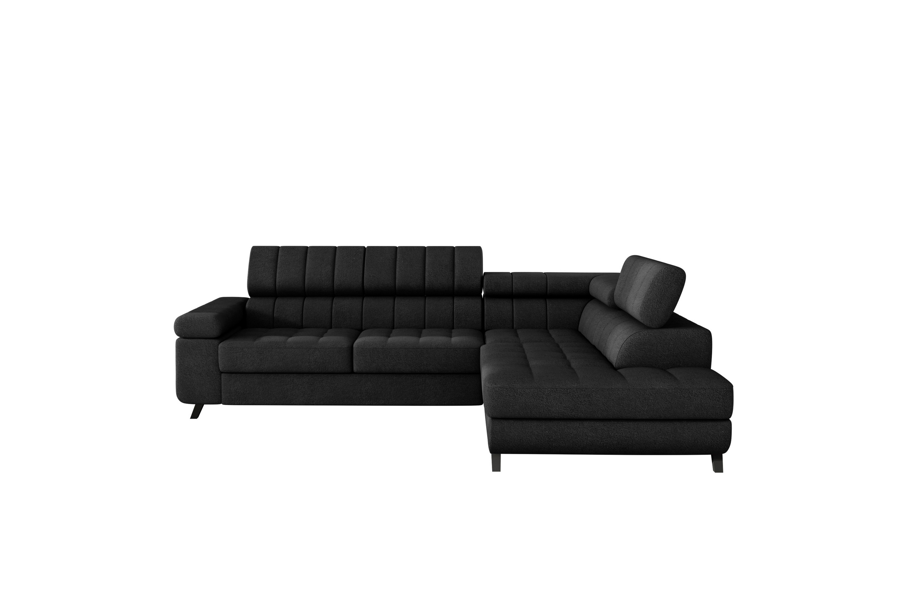 Amshyttan Soffa med Schäslong 3-sits Svart