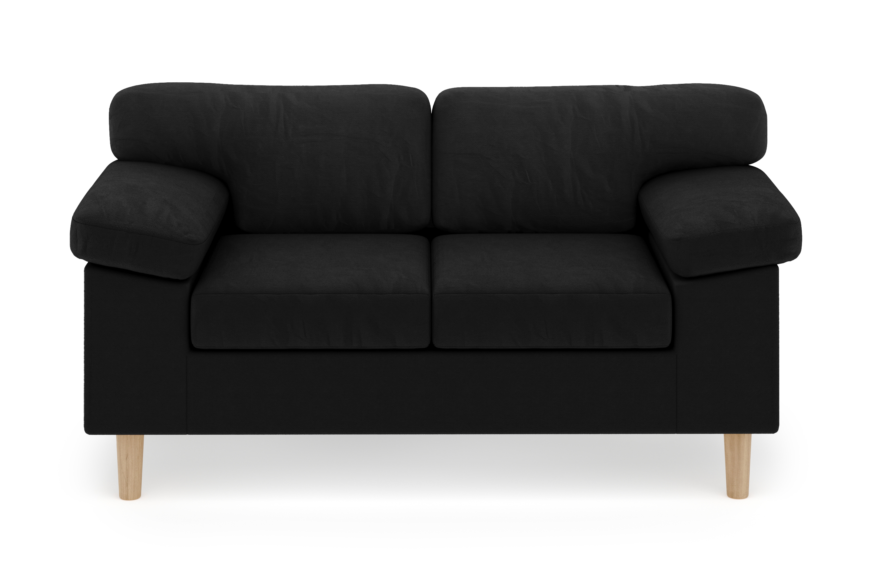 Askerod 2-sits Soffa Svart