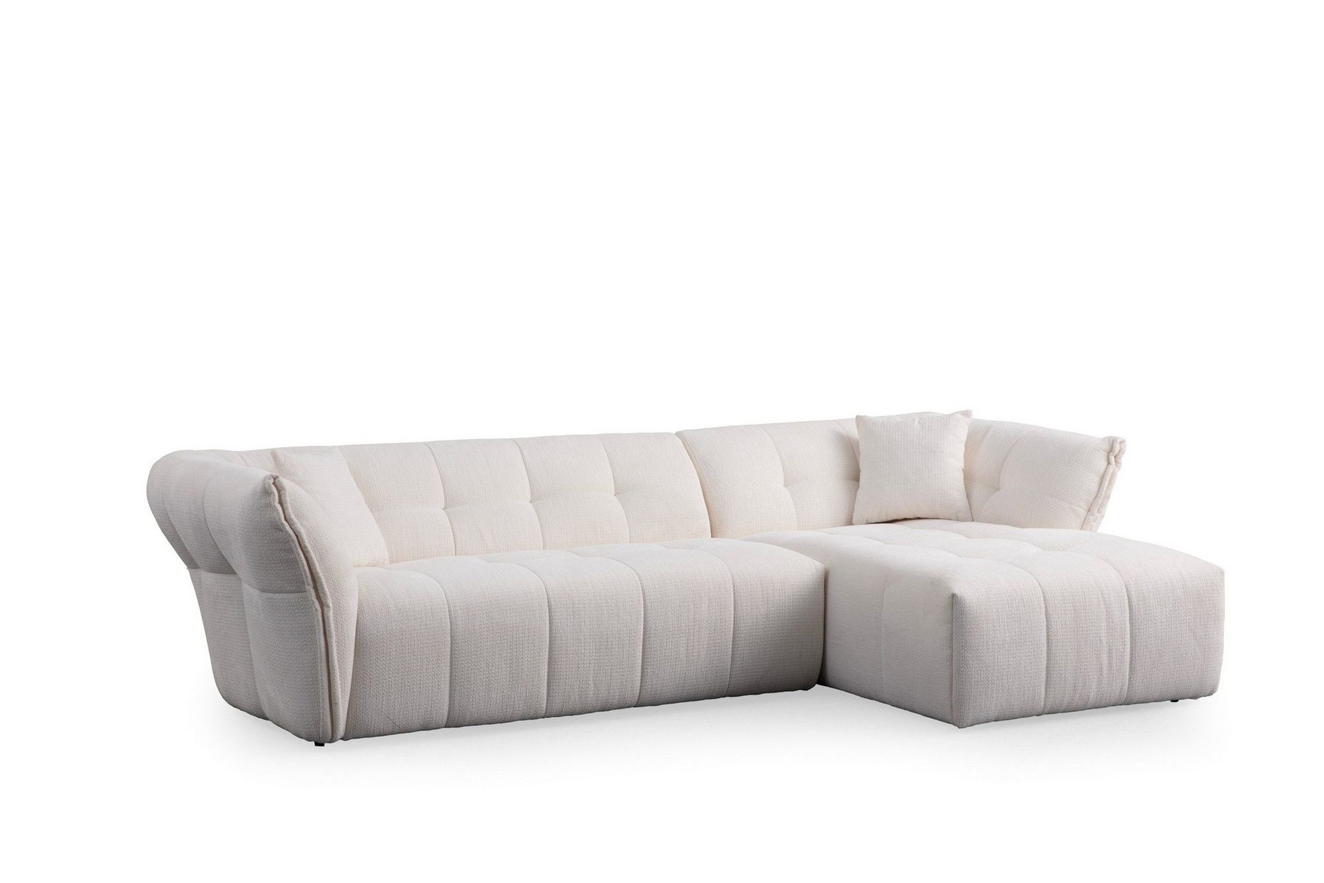 Azzo 4-sits Soffa med Divan - Vit