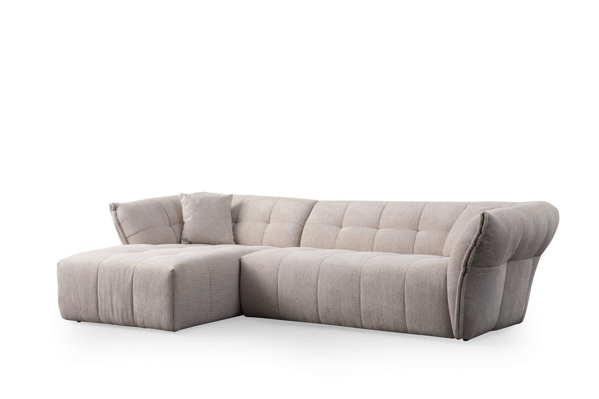 Azzo 4-sits Soffa med Divan - Vit