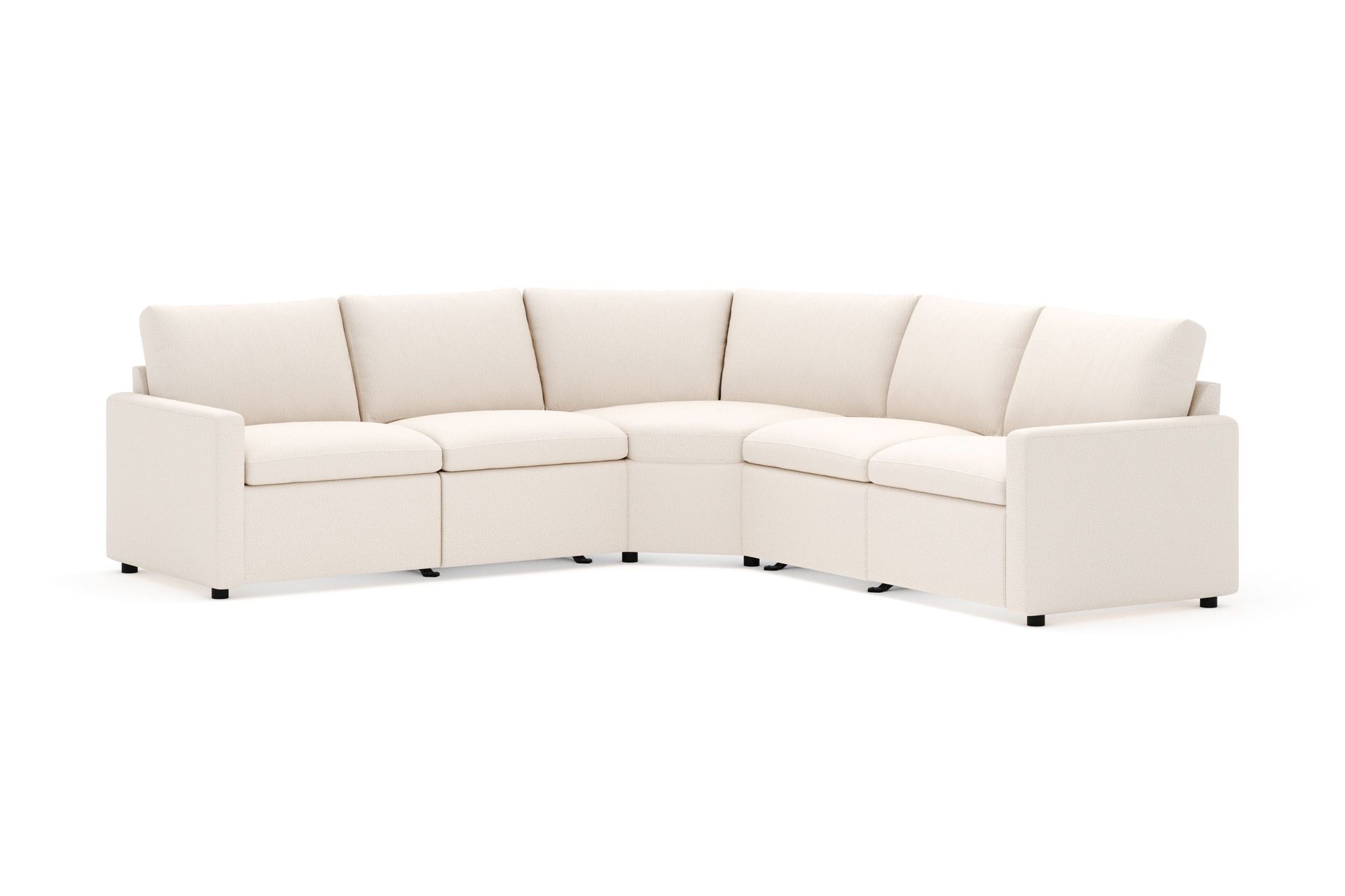 barsele hörnsoffa med elektrisk recliner 5-sits - beige