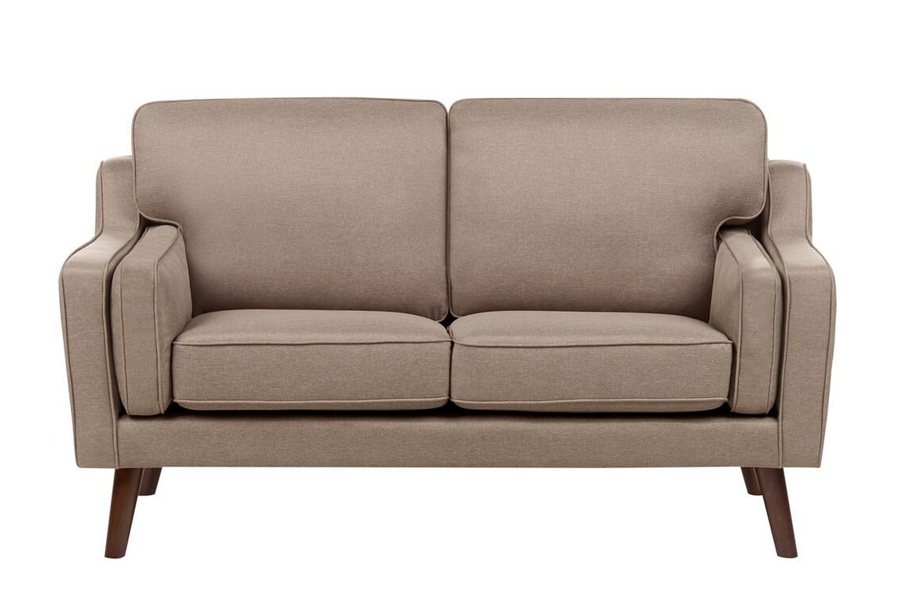 Bertha Soffa 2-sits Brun/Ljust trä