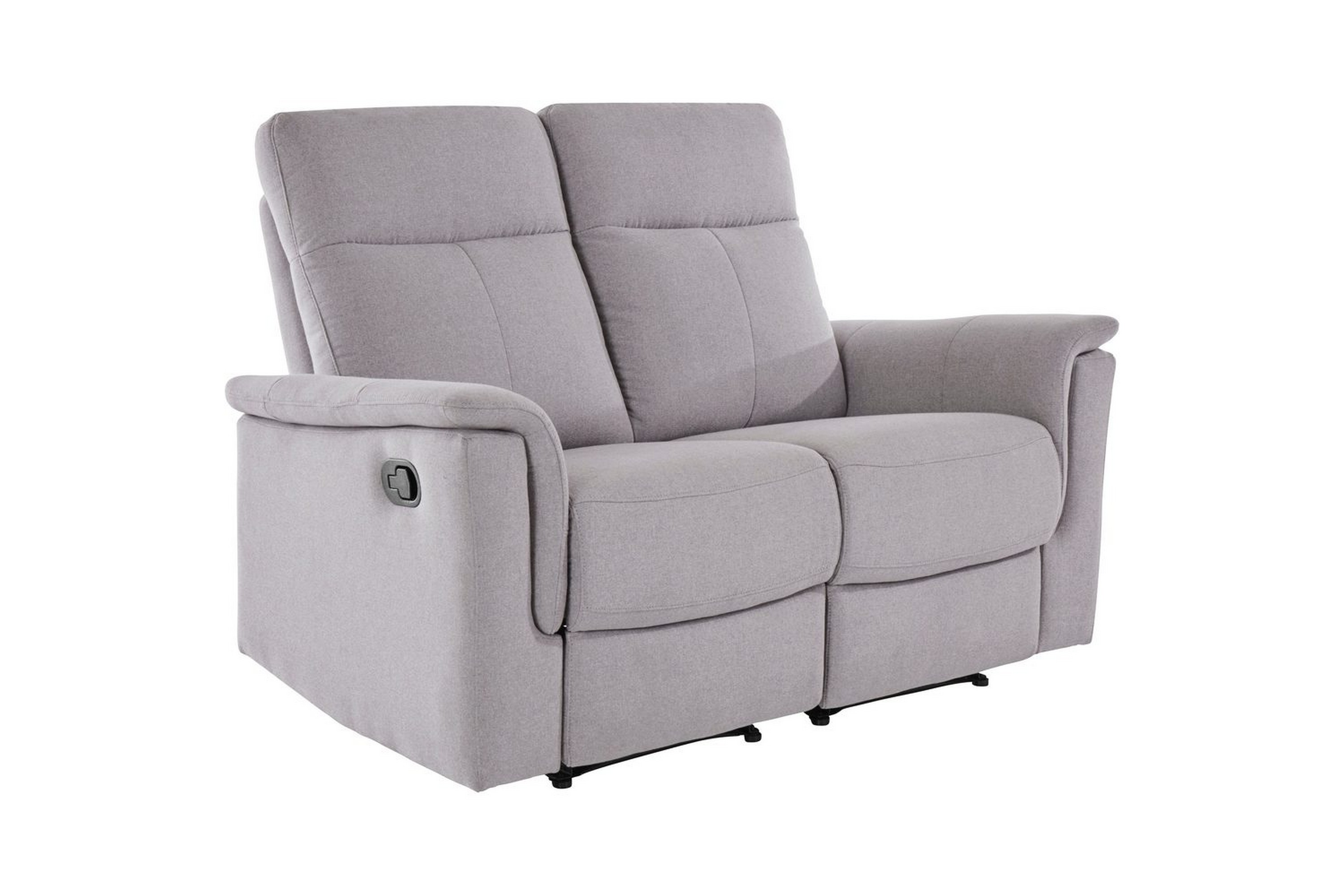 2-sitssoffa southbrook ljusgrå, tyg/trä/metall, manuell vilstol - ljusgrå, tyg/trä/metall, manuell vilstol