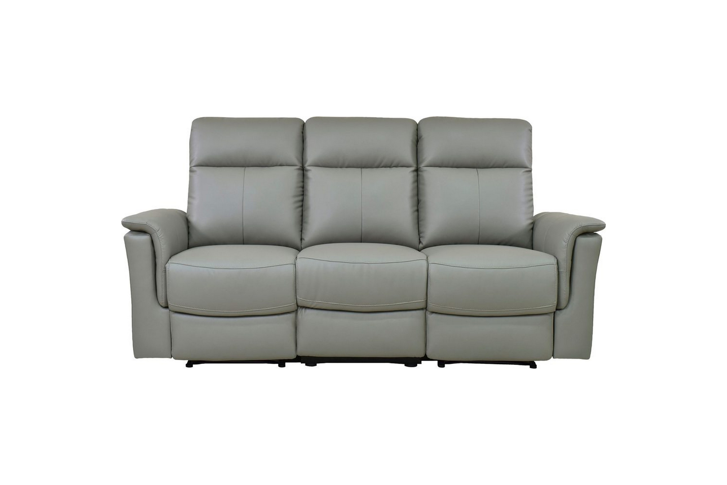 3-sitssoffa southbrook ljusgrå, pu/trä/metall, elektrisk vilstol - ljusgrå, pu/trä/metall, elektrisk vilstol