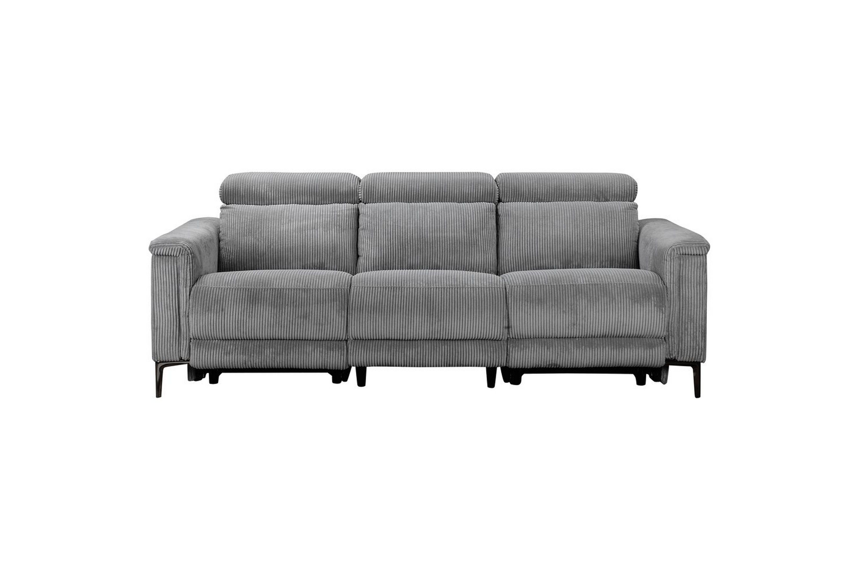 lund reclinersoffa 3-sits - grå