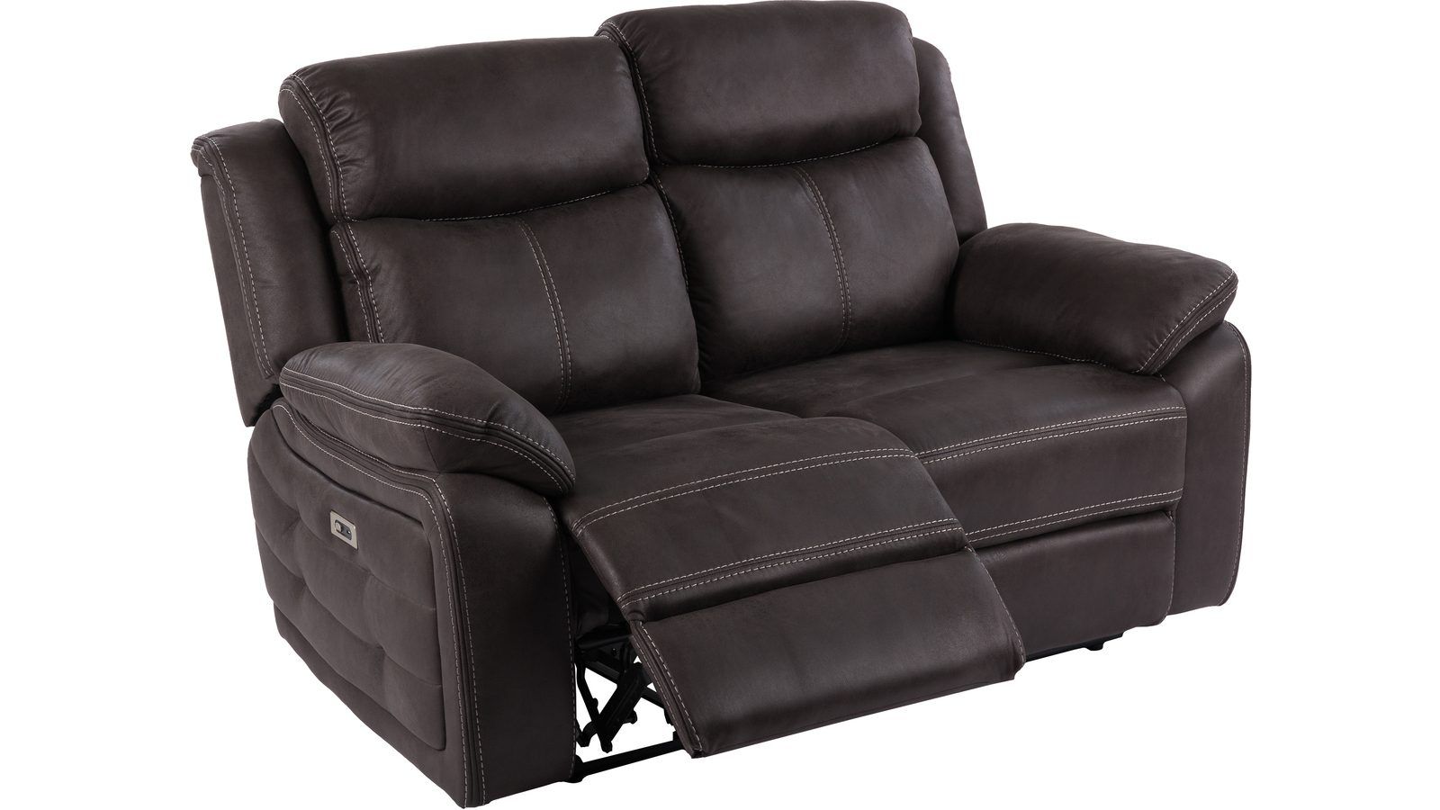 Reclinersoffa Rindal 2 Sits Manuell - brungrå