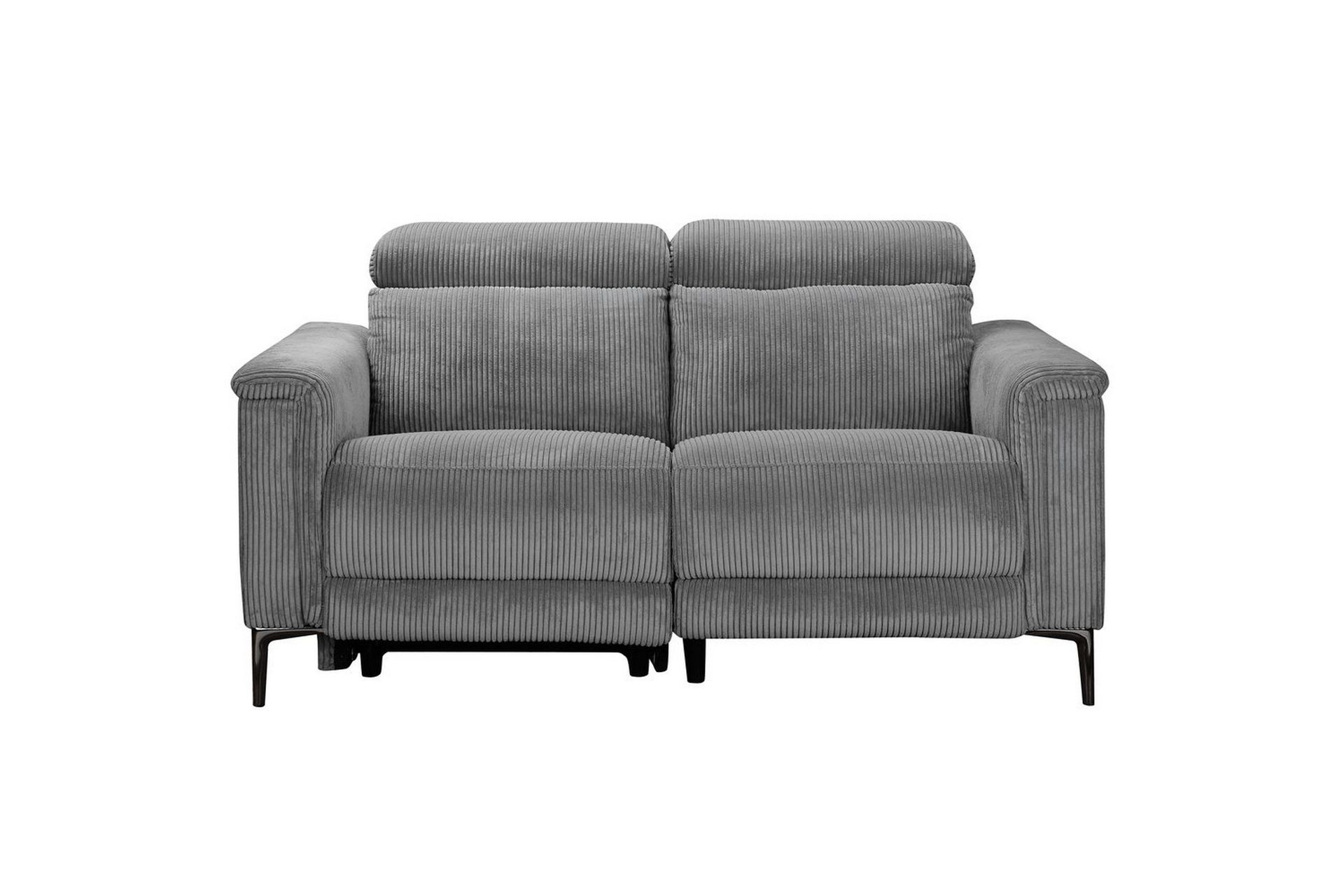 Reclinersoffa utan h&ouml;rn Loft24 Lund Reclinersoffa 2-sits Lightgrey -
