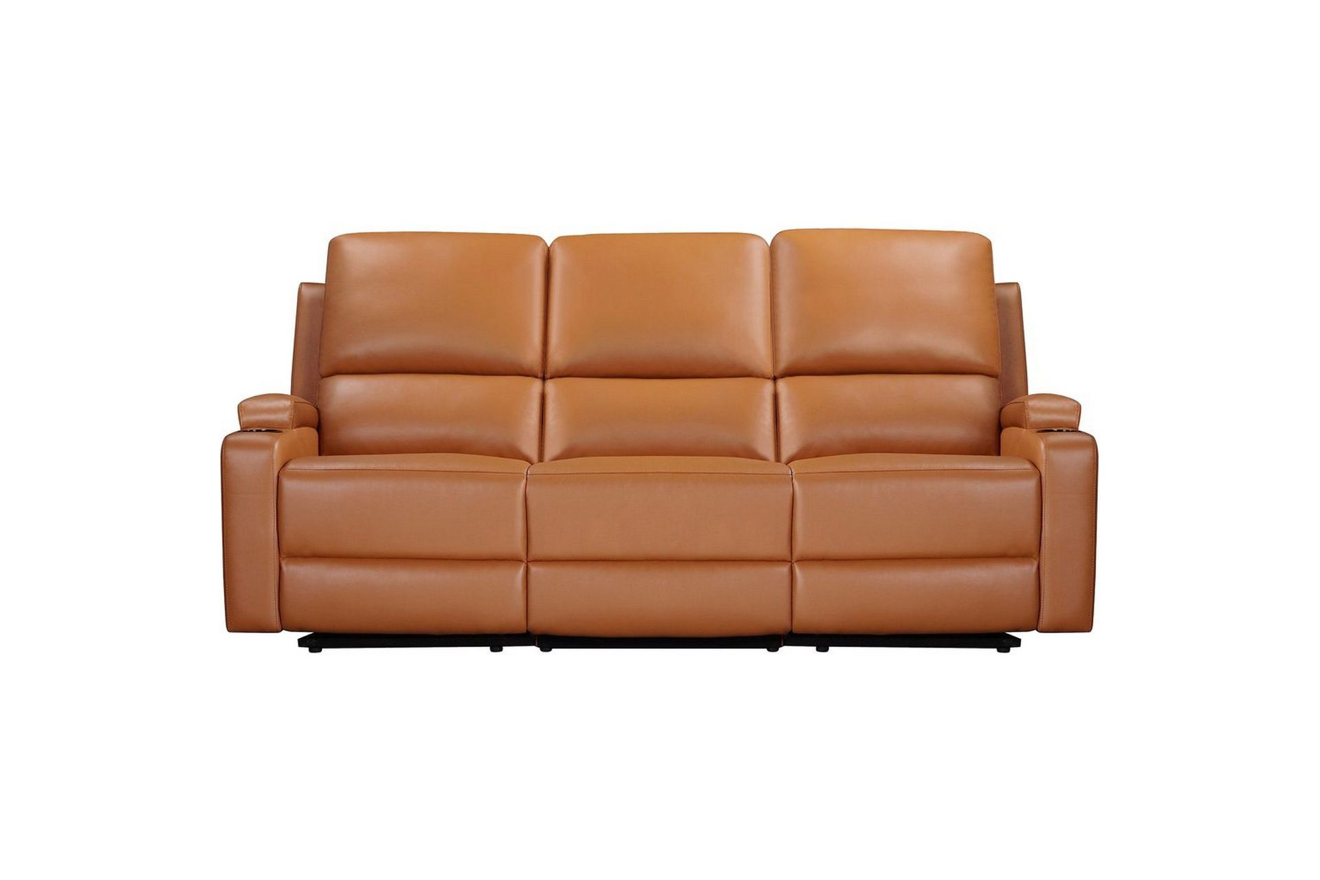 Reclinersoffa utan h&ouml;rn Loft24 Soffa 3-sits Loft24 Dallas Brown Artificial leather -