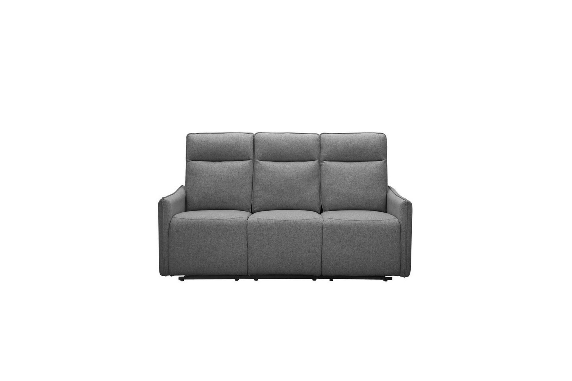 Reclinersoffa utan h&ouml;rn Loft24 Soffa 3-sits Loft24 Lugo Grey 100% polyester -
