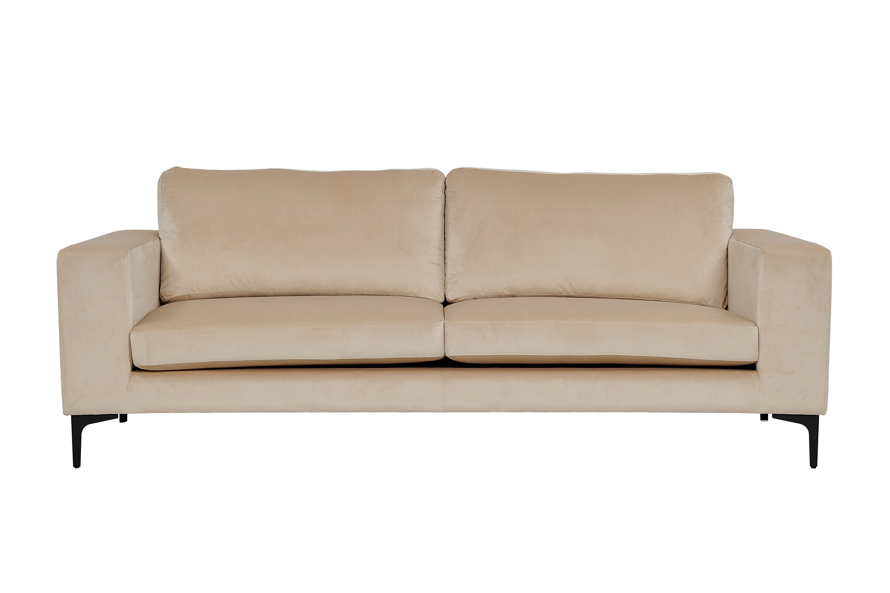 bolero sammetssoffa 3-sits - beige