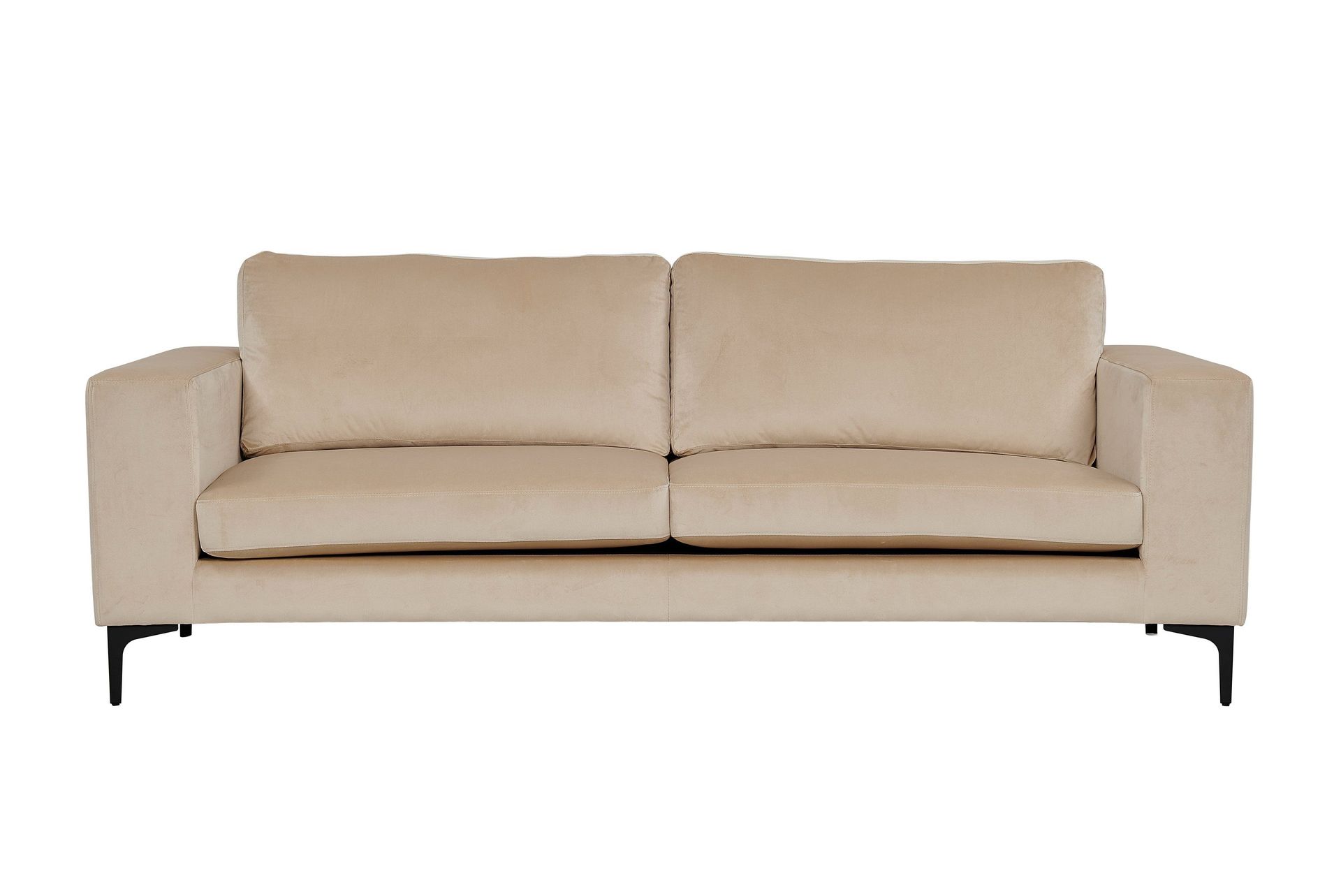 bolero sammetssoffa 3-sits - beige