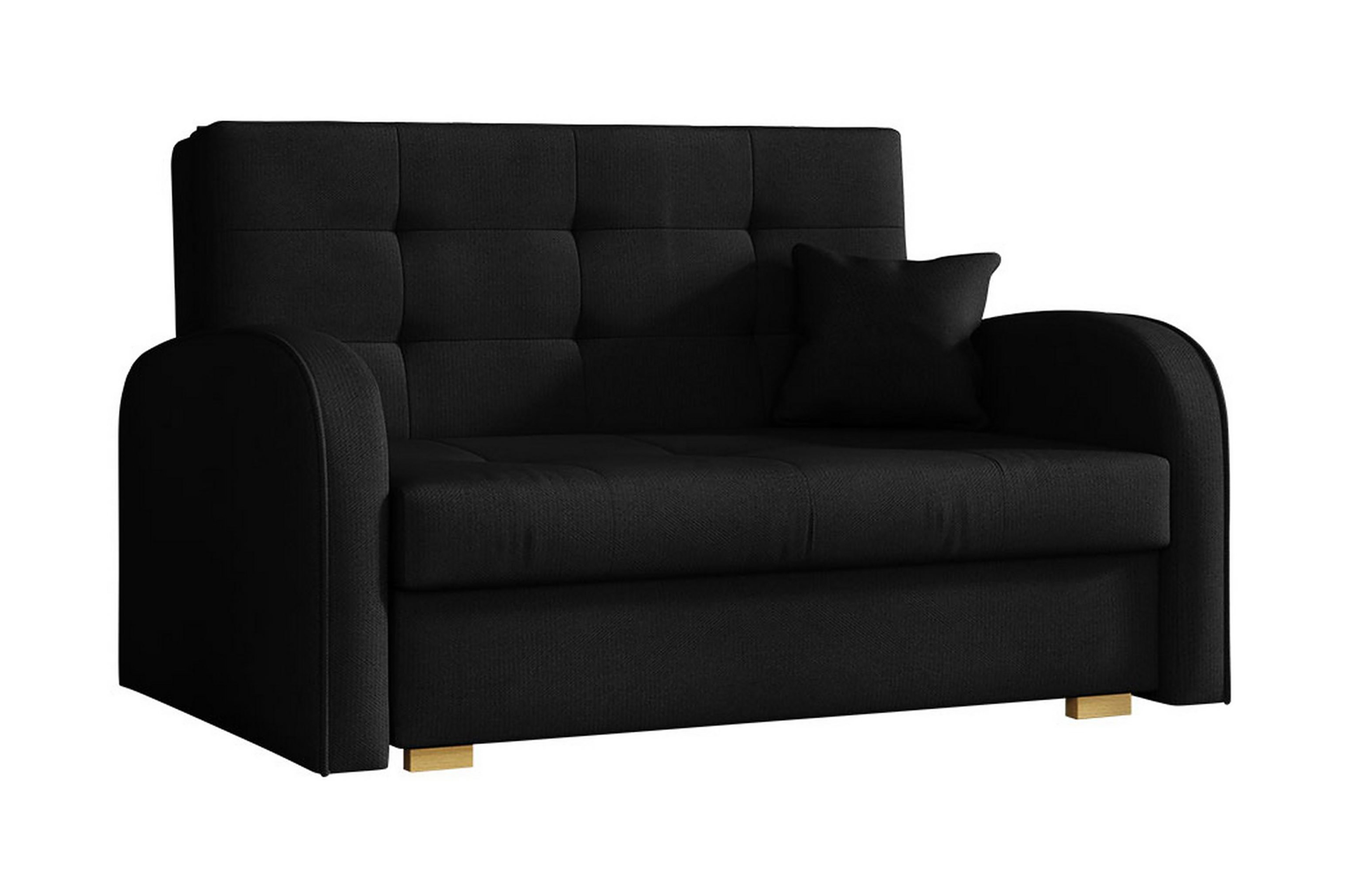 2-sits Bäddsoffa HedensöSammet/Svart