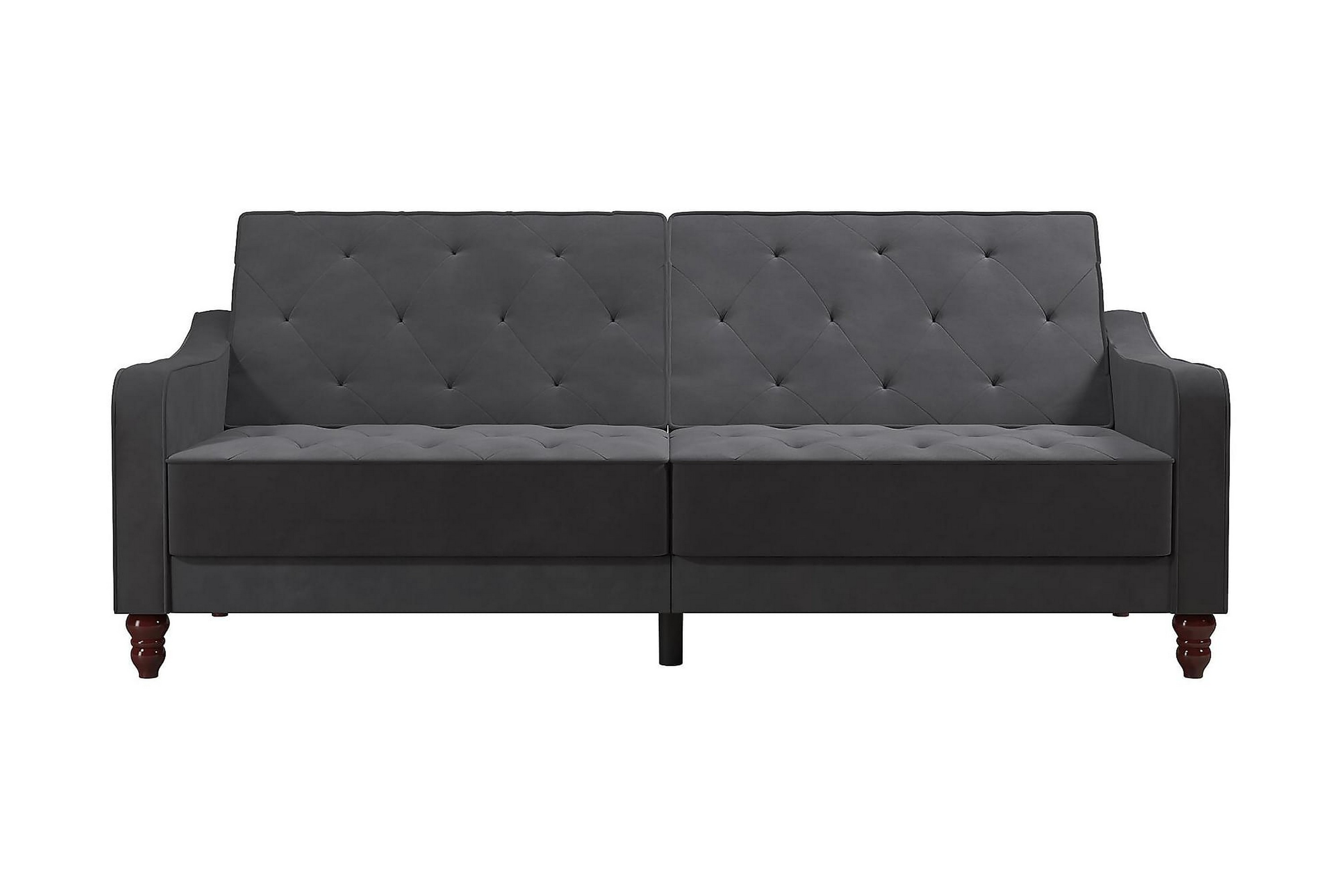 2-sits Bäddsoffa Vintage Tufted GråNovogratz