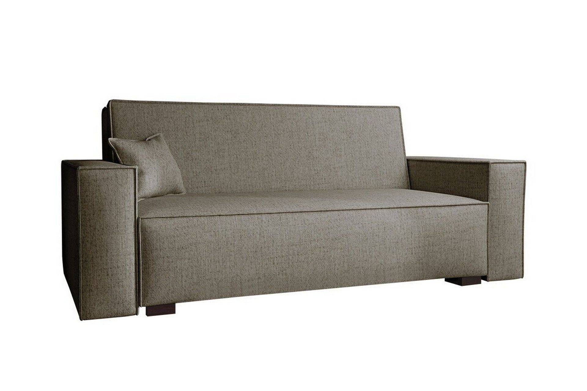 Denegal 2-sits liten b&auml;ddsoffa i Tyg - Brun , Beige