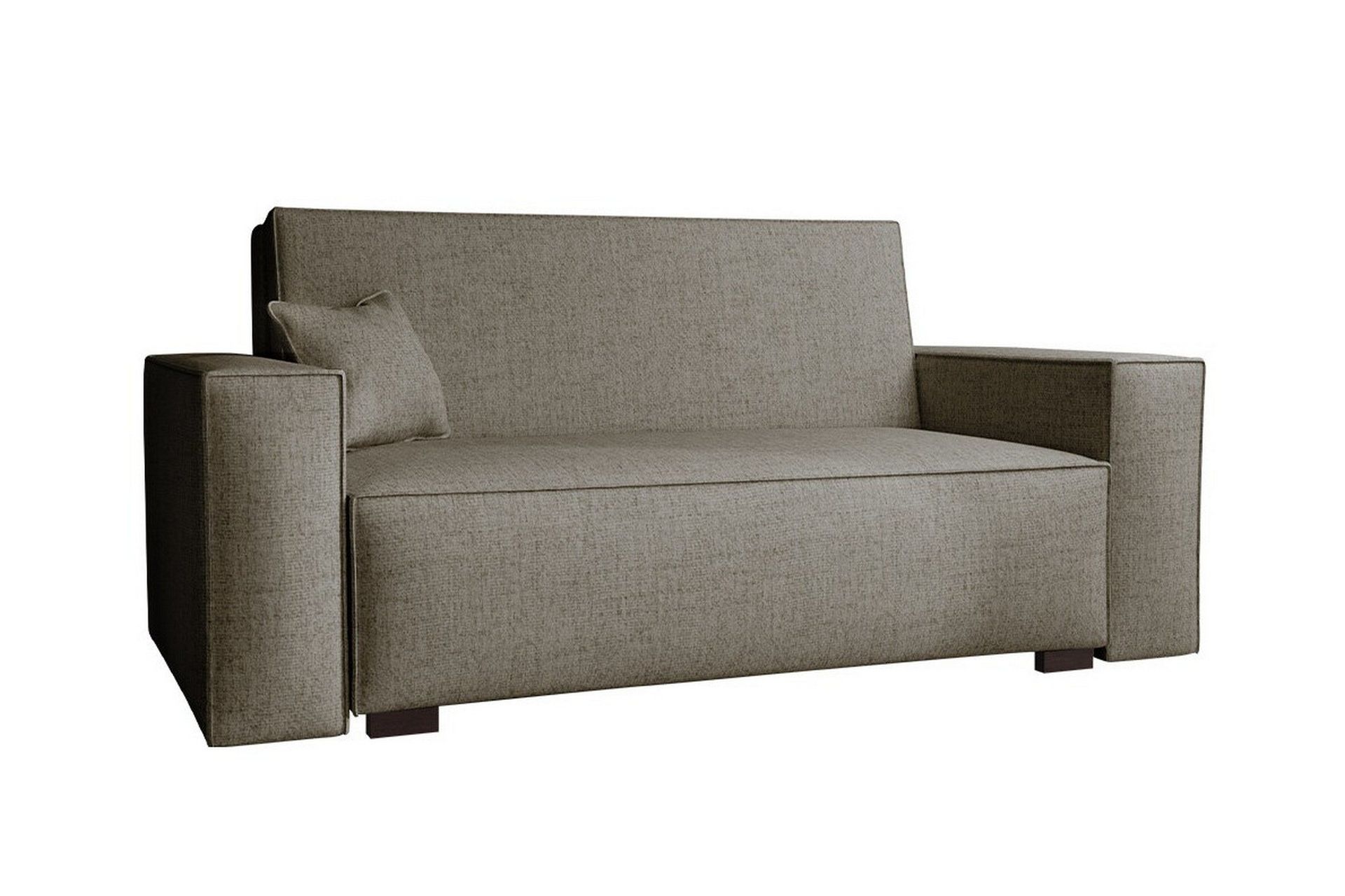 Denegal 2-sits liten b&auml;ddsoffa i Tyg - Brun , Beige