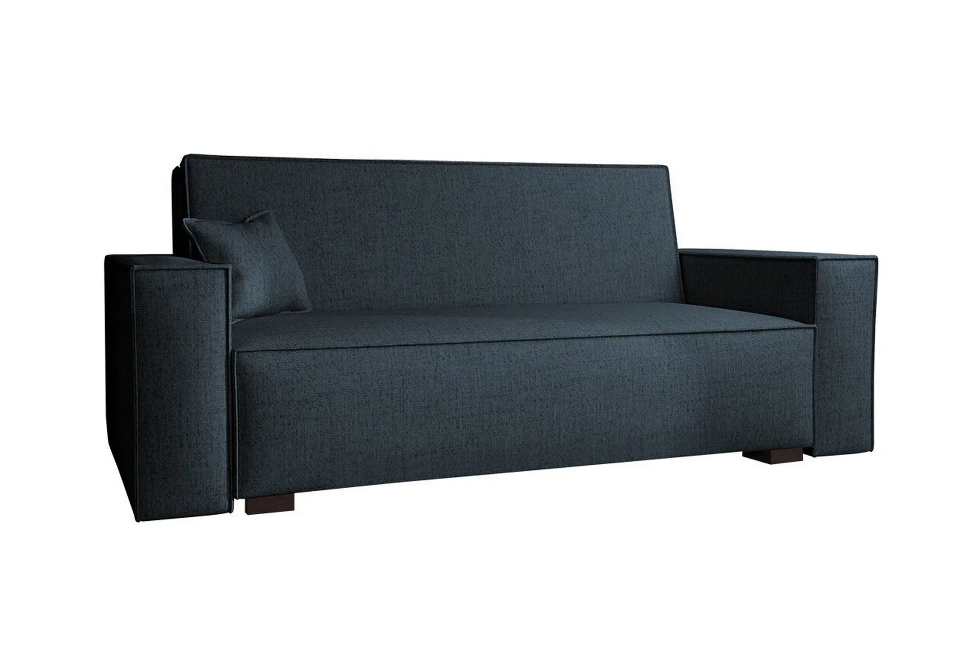 Denegal 2-sits liten b&auml;ddsoffa i Tyg - Gr&aring; , Bl&aring;