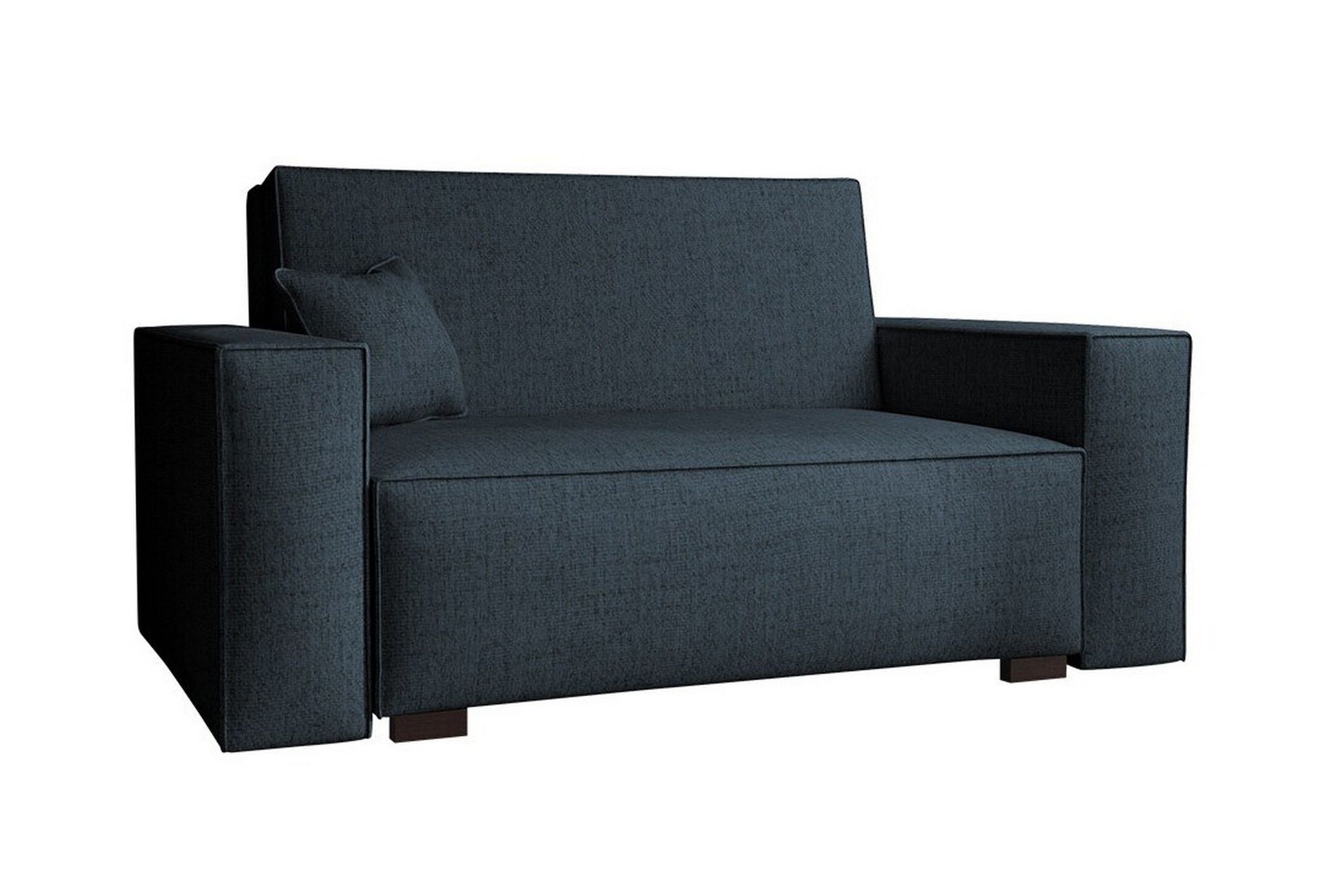 denegal 2-sits liten bäddsoffa i tyg - grå