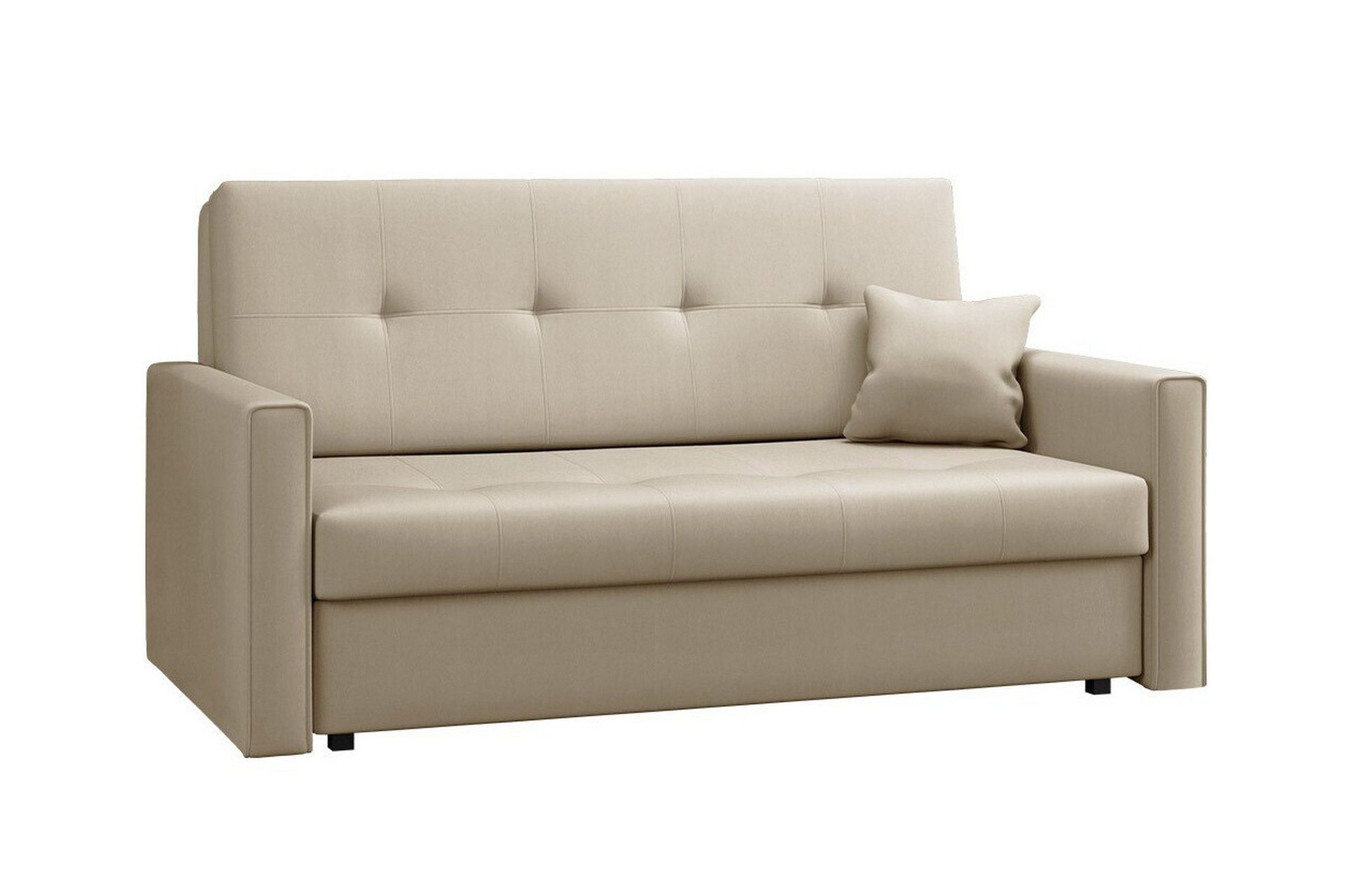 Denegal 2-sits liten b&auml;ddsoffa i Plysch - Beige