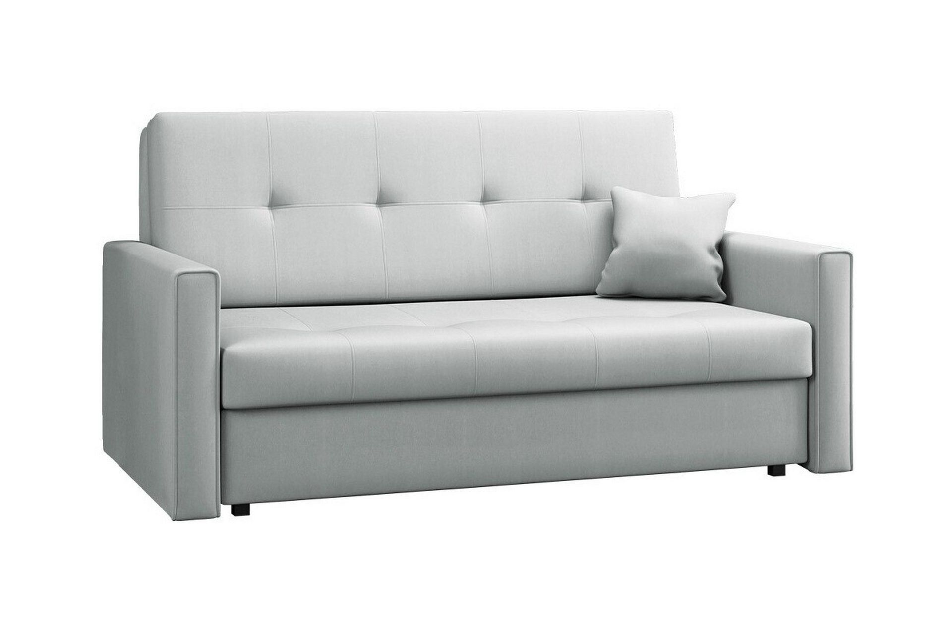 Denegal 2-sits liten b&auml;ddsoffa i Plysch - Gr&aring;