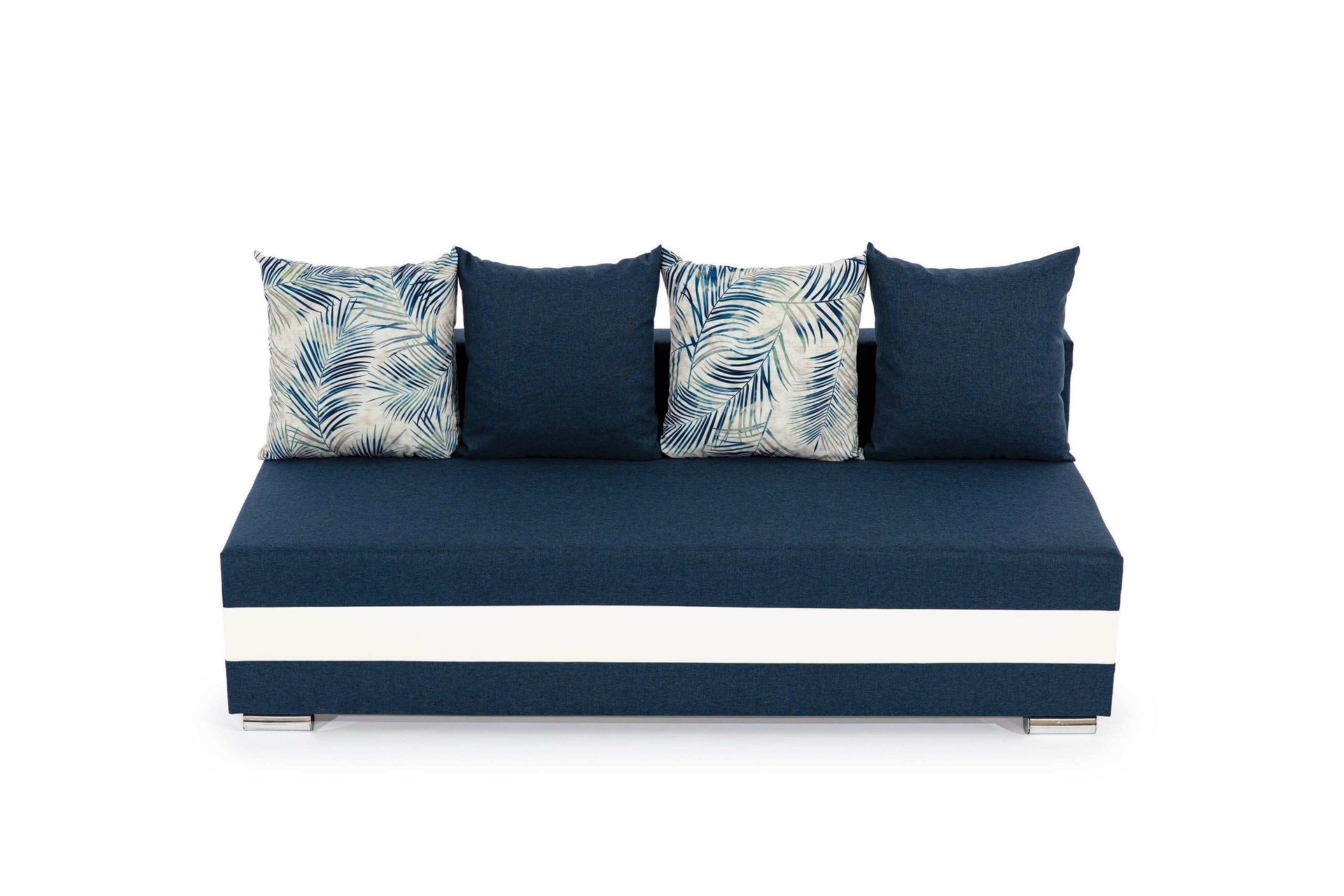 Karolez B&auml;ddsoffa - Bl&aring;/Vit