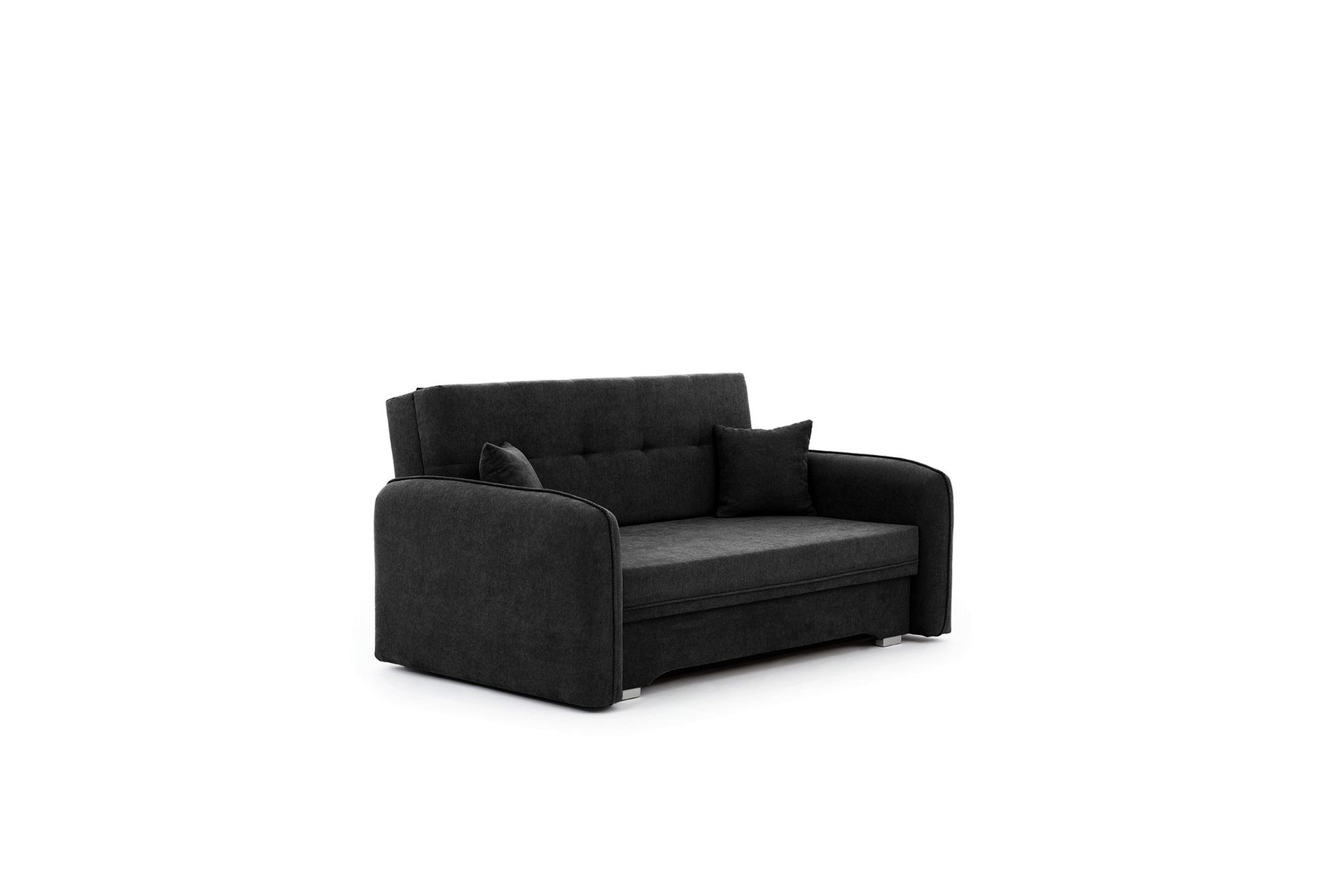 Manita B&auml;ddsoffa med F&ouml;rvaring 2-sits - Svart