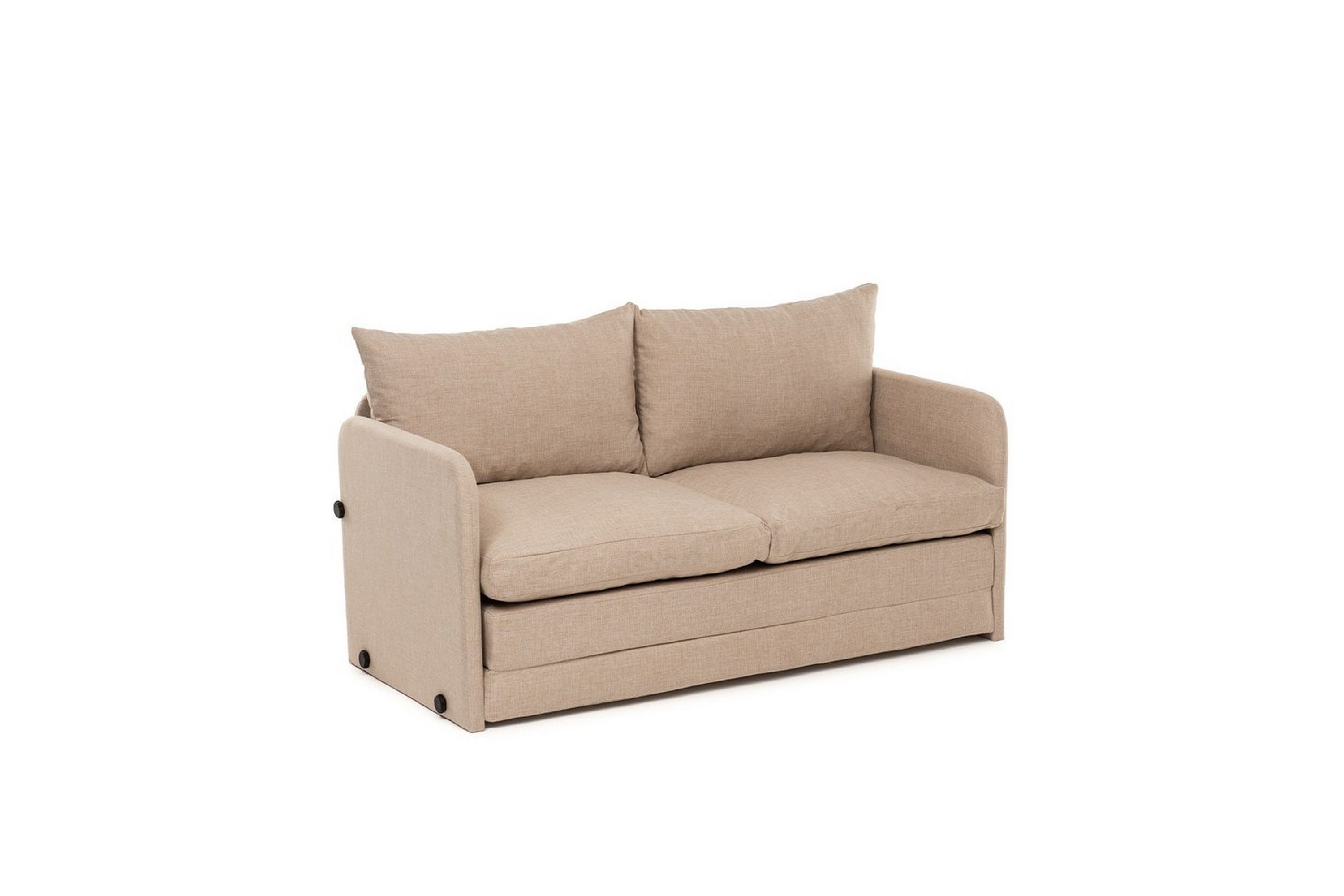 2-sits bäddsoffa rubby (128 x 70 x 66 cm) beige - beige