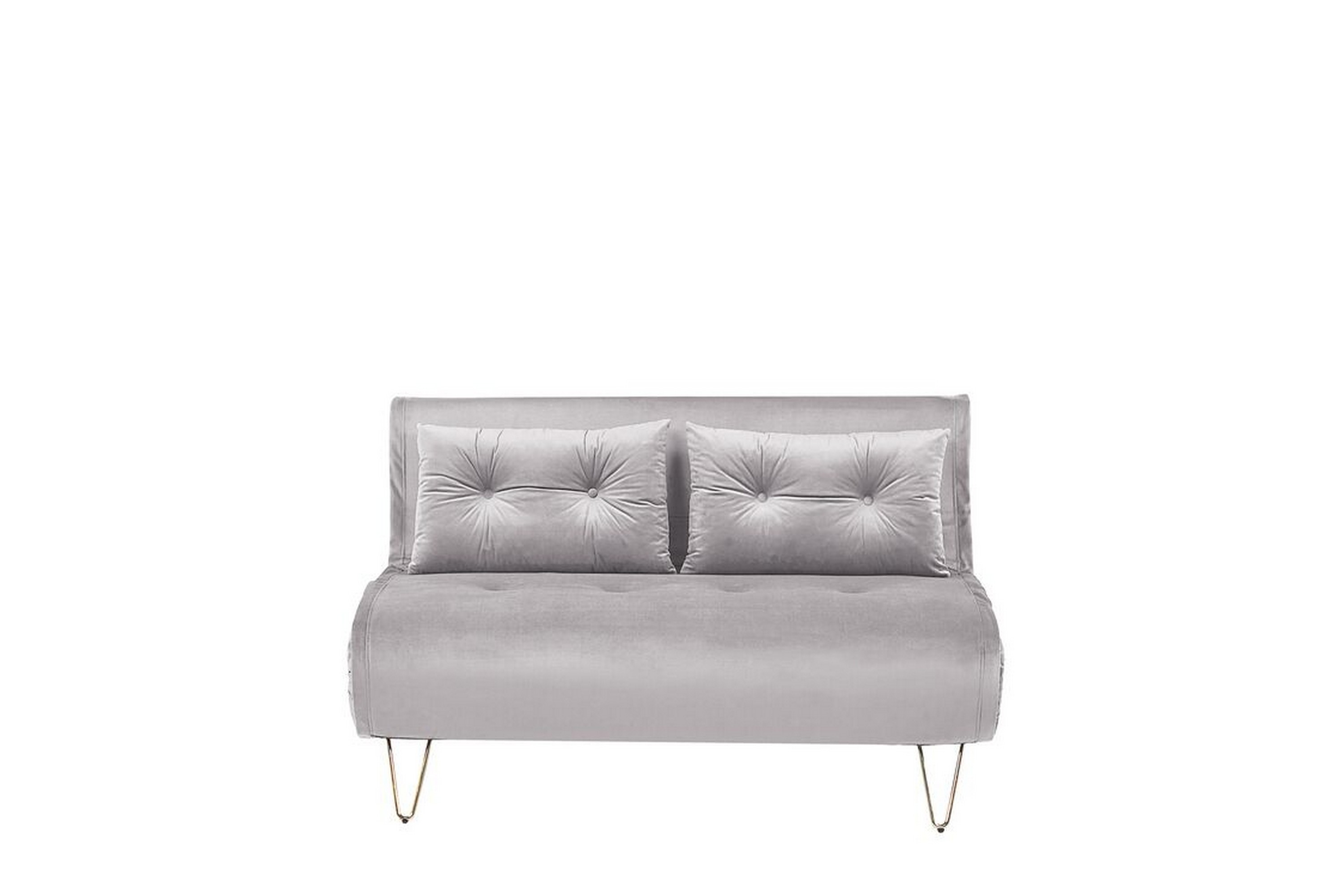Soffa 2-sits sammet gråVESTFOLD Grå