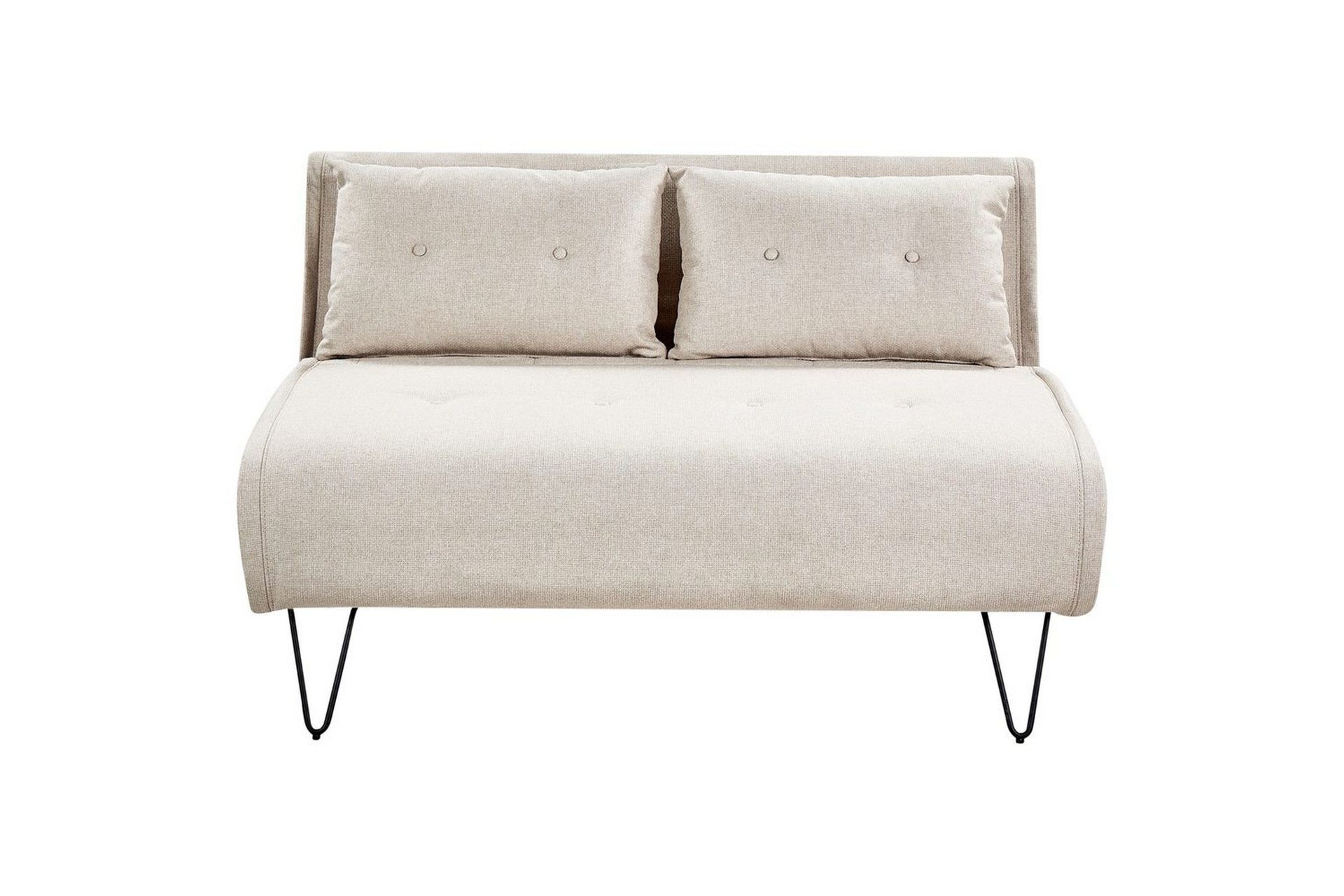 2-sitssoffa Vestfold Beige, svart - Beige