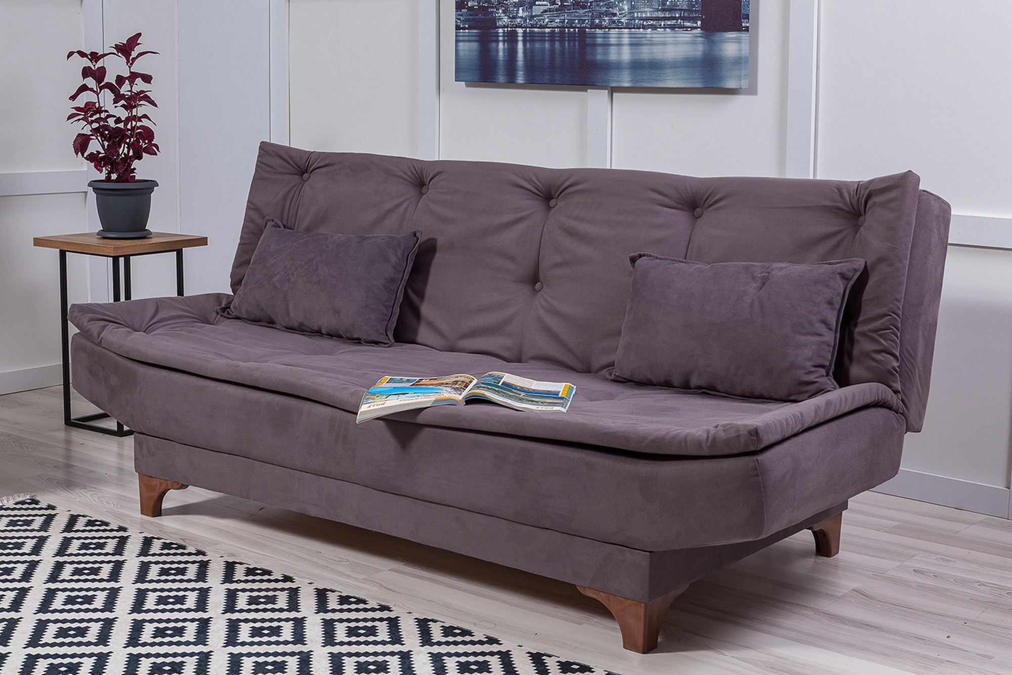 3-sits Bransdale Bäddsoffa Grå