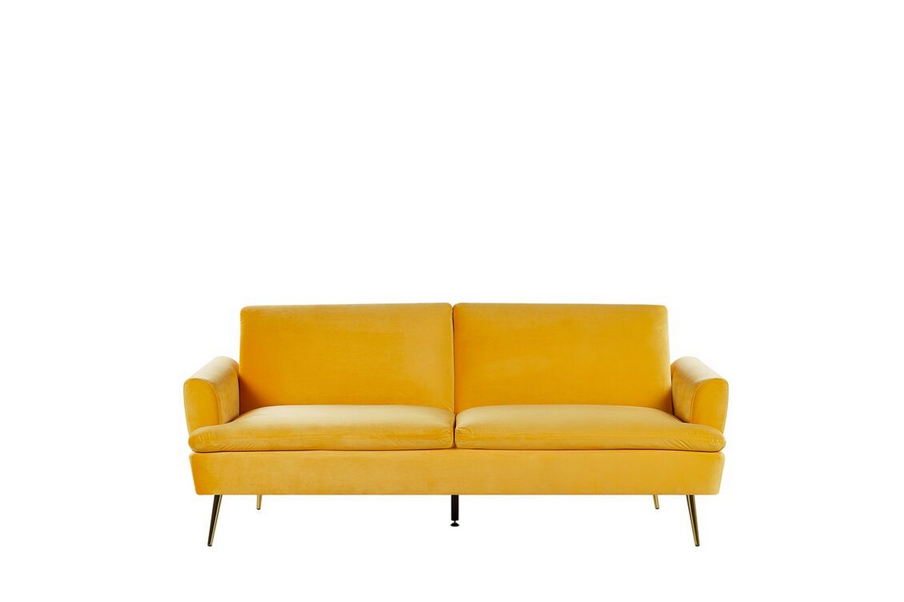 3-sits Bäddsoffa Kurioka Sammet/Gul