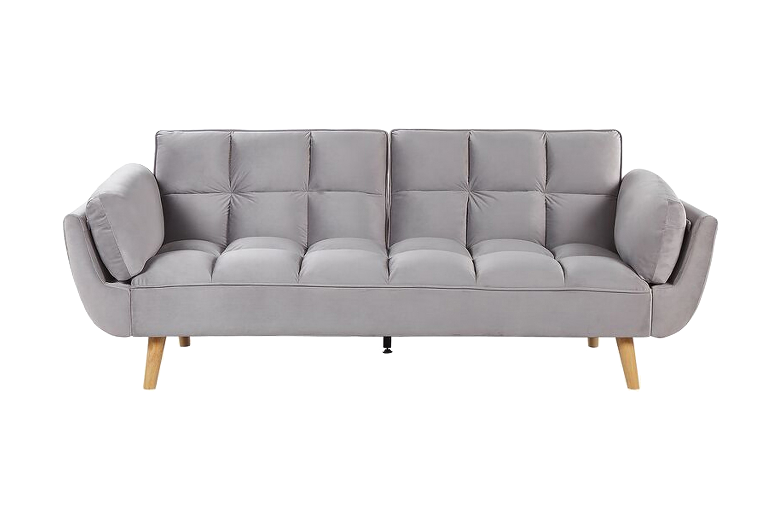 3-sits Bäddsoffa Lutarp Sammet/Grå