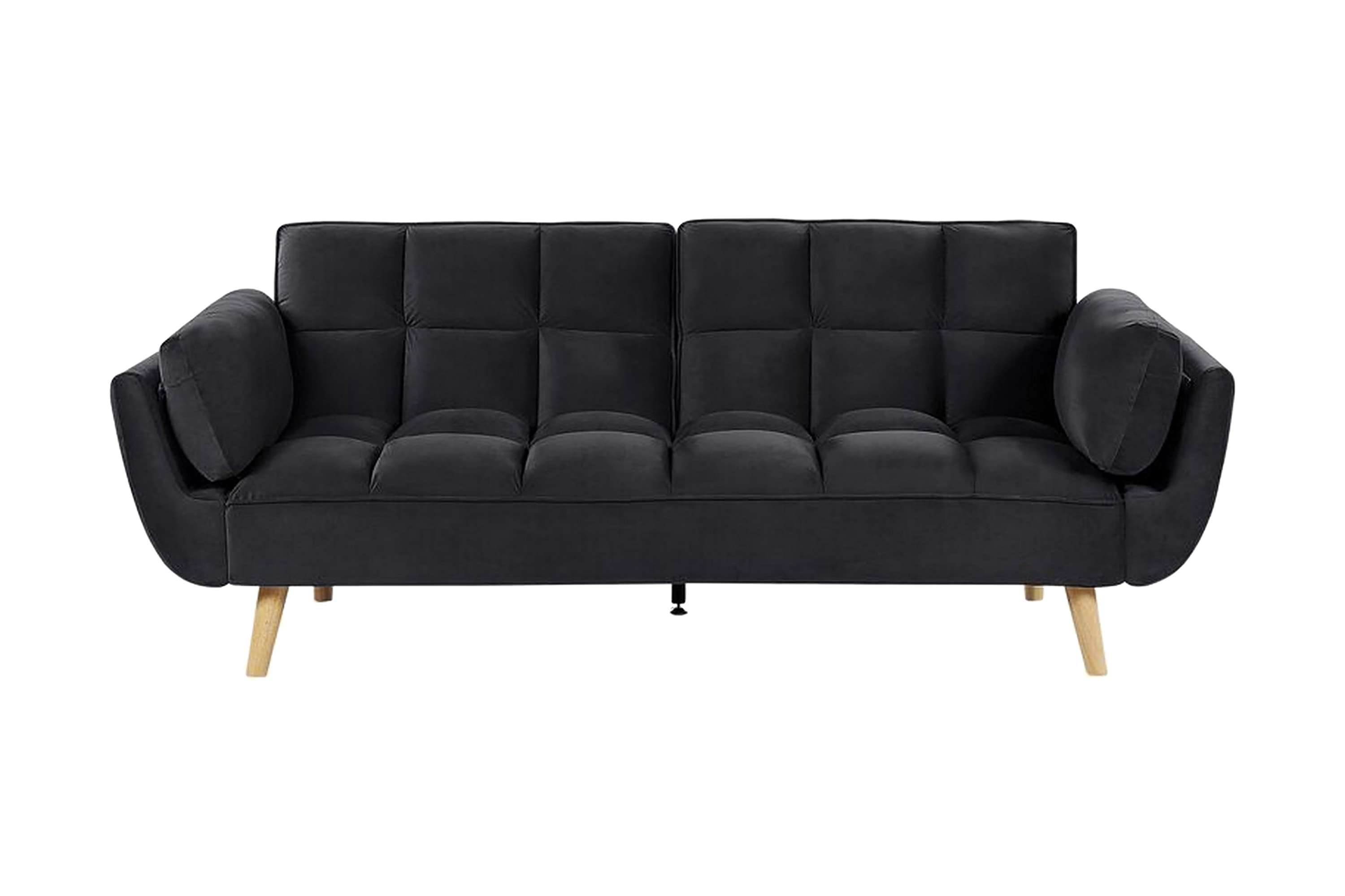 3-sits Bäddsoffa Lutarp Sammet/Svart