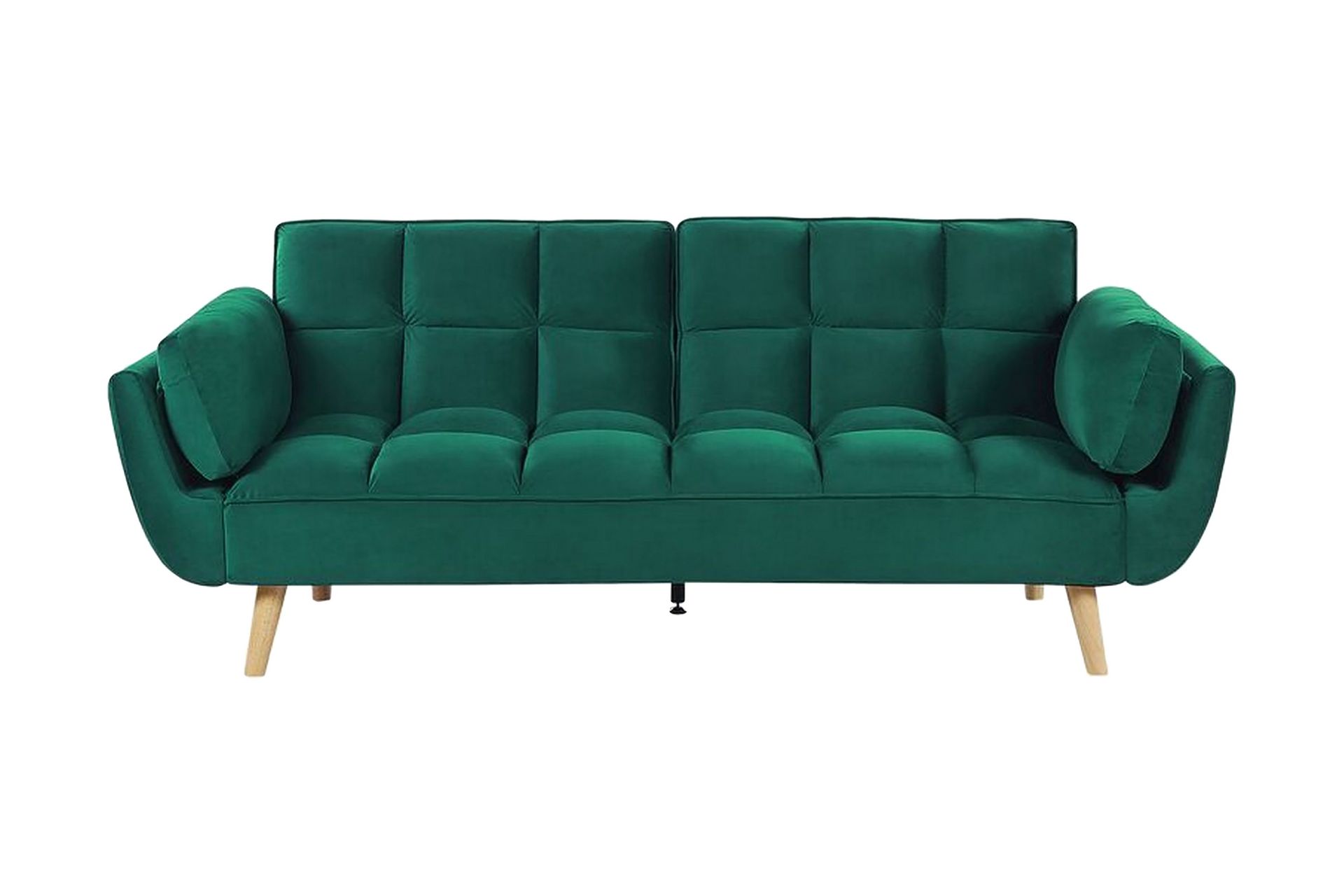 Asaby 3-sits Bäddsoffa - Sammet/Grön