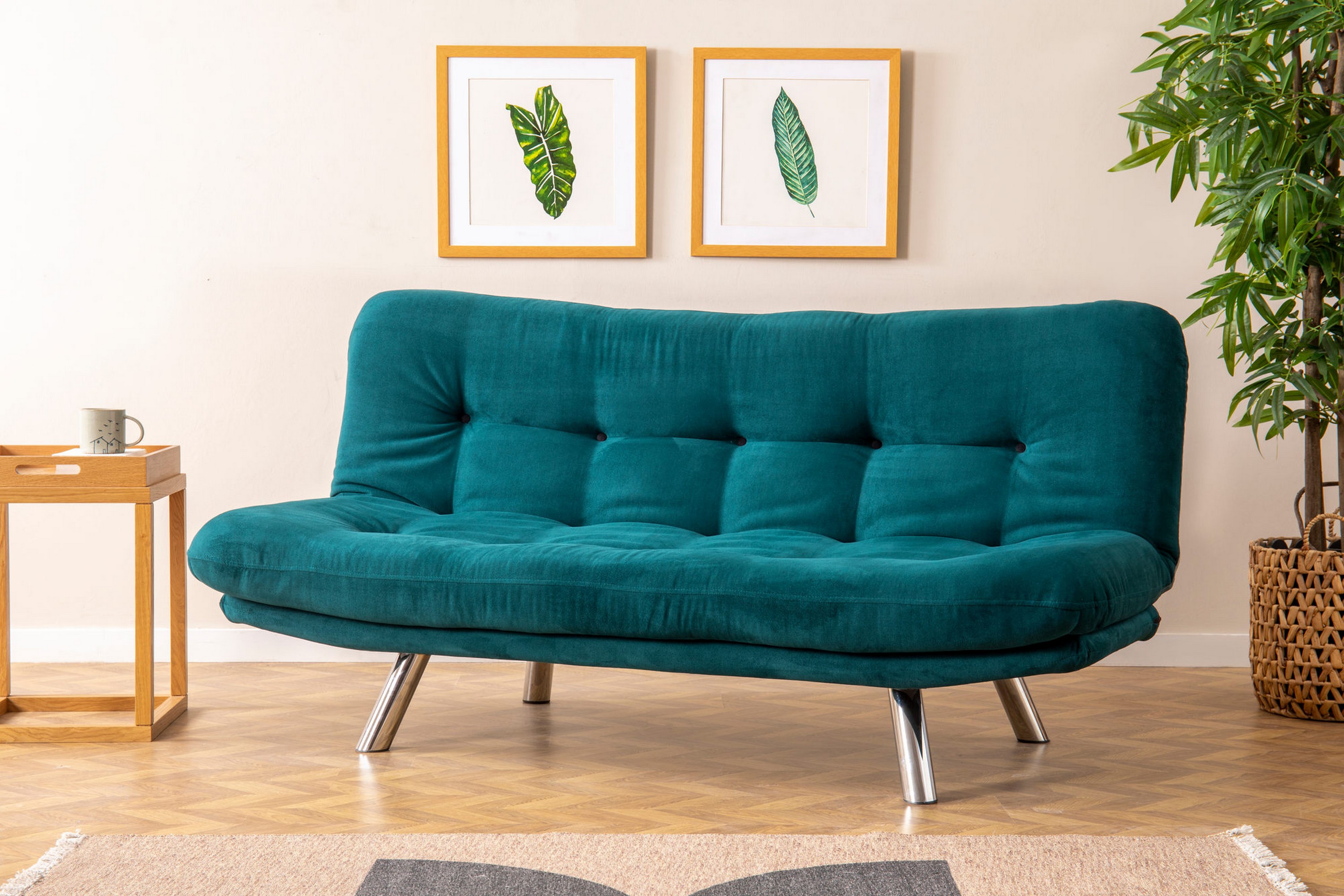 Bäddsoffa 3-sits Perc 175x110 cm Grön
