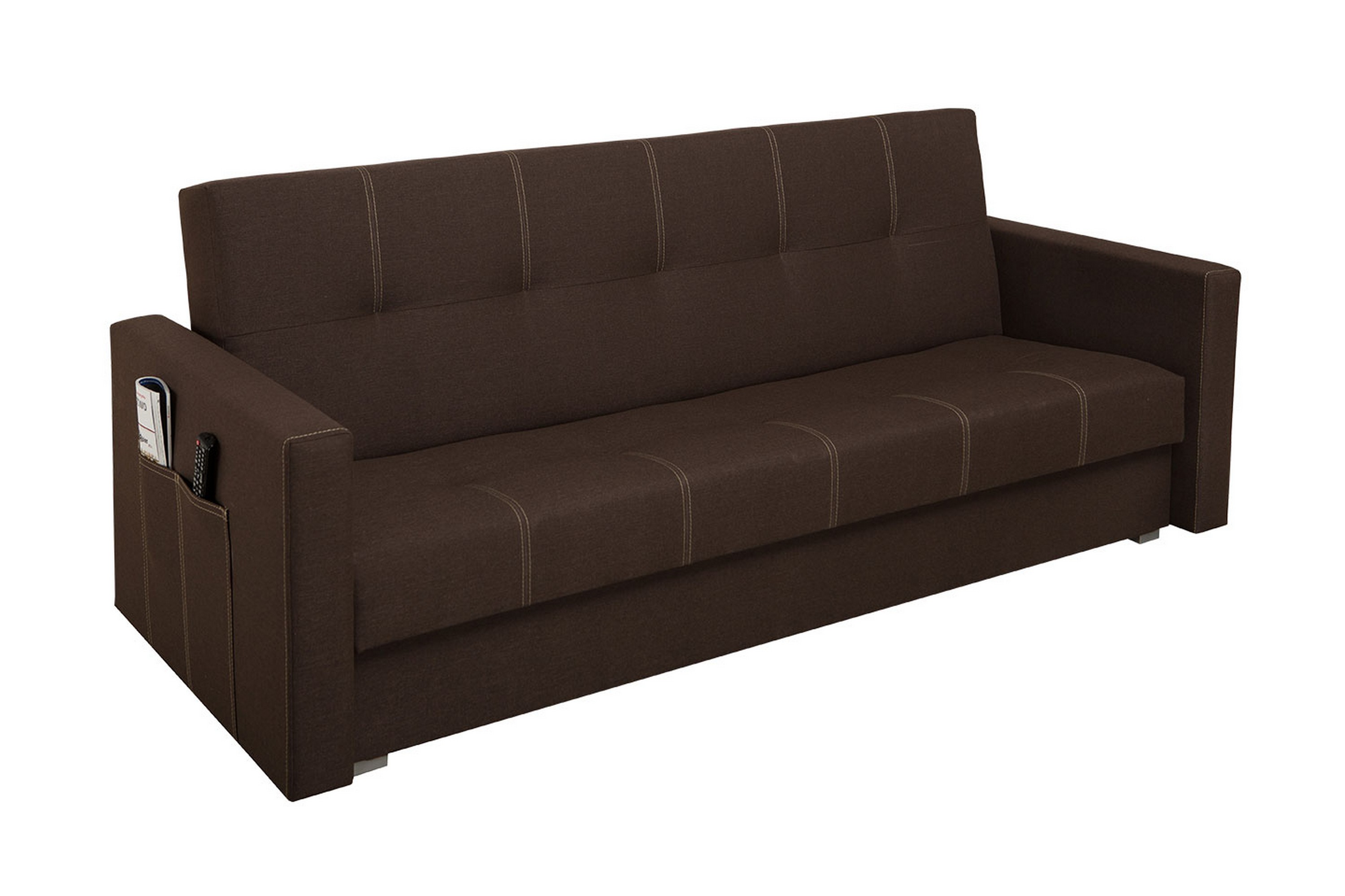 Bäddsoffa Bona 214x89x88 cm Brun