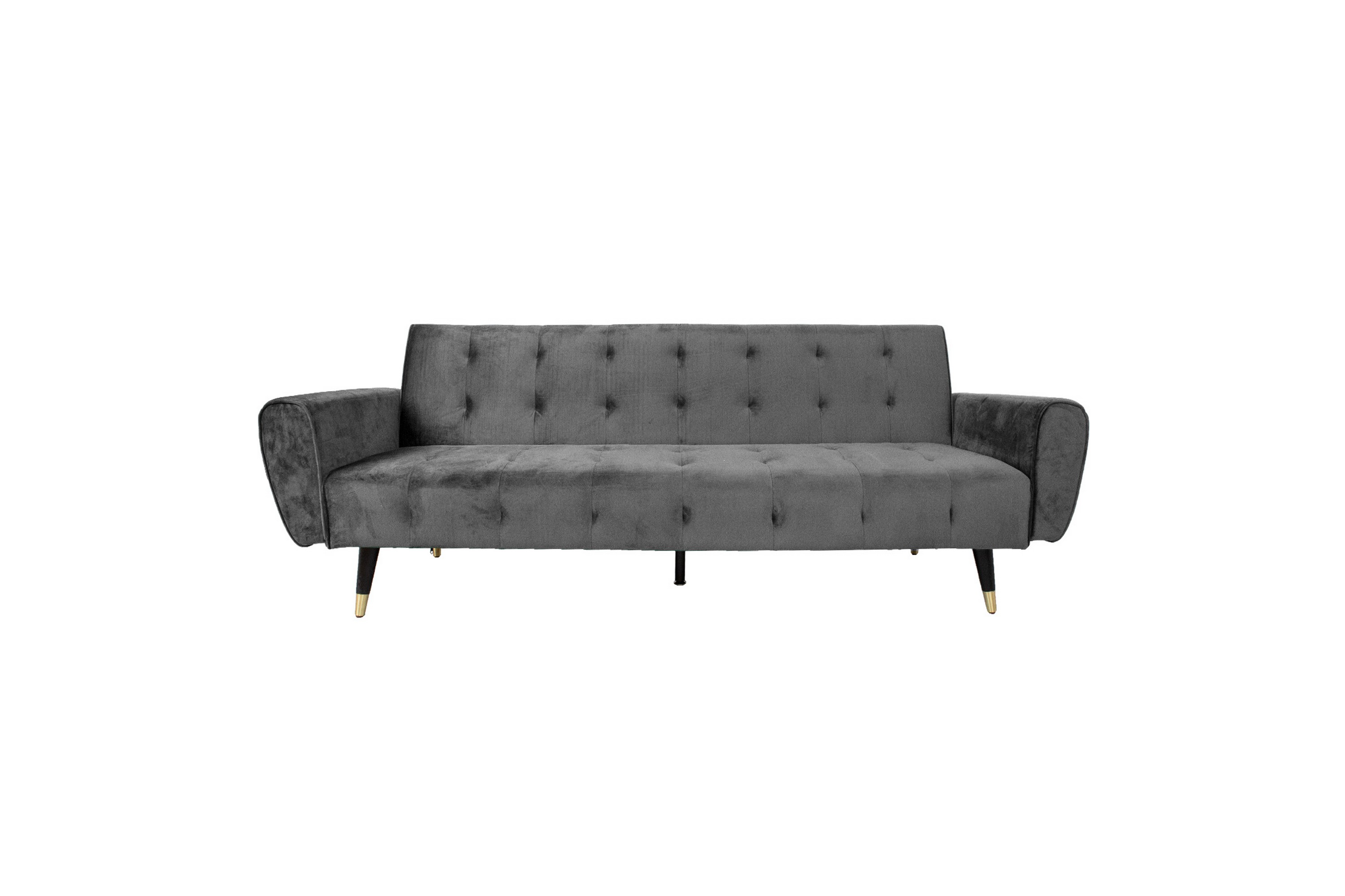 Bäddsoffa Falun 214x83 cm GråSammet