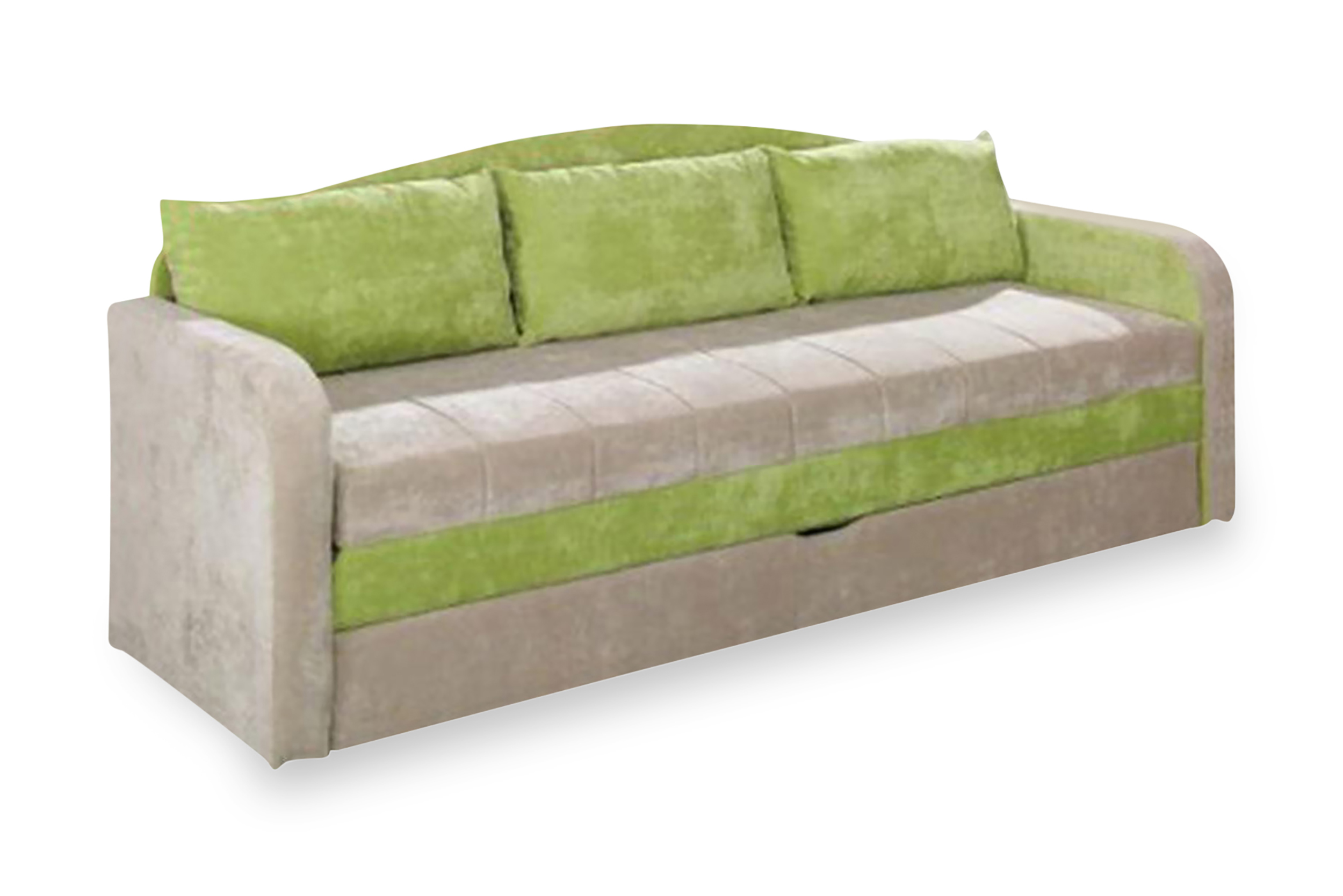 Bäddsoffa Grayham 208x76x86 cm Beige/Grön