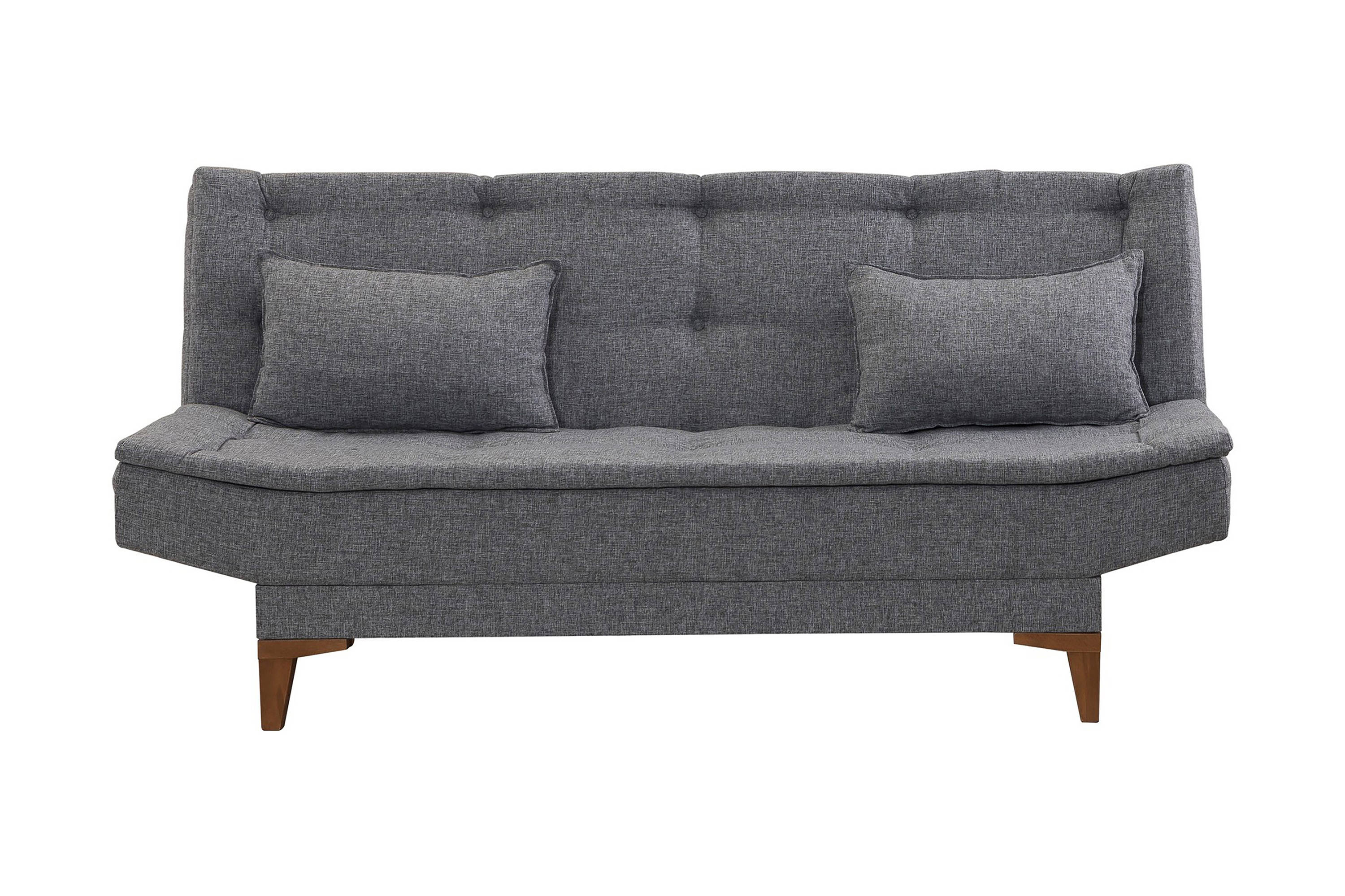 Bäddsoffa Longburn 3-sits 106x188 Mörkgrå