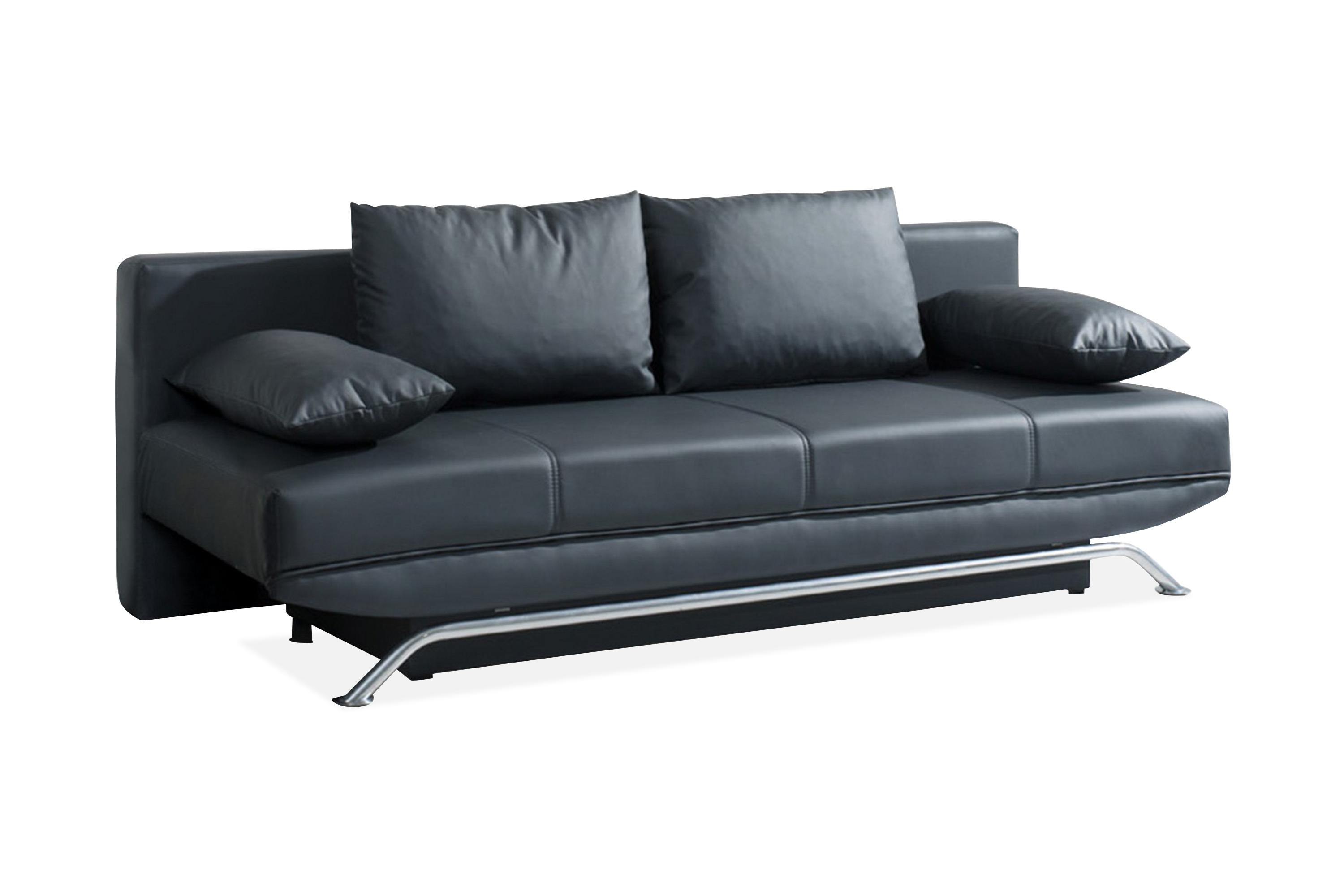 Bäddsoffa Olier 200x100x85 cm Svart