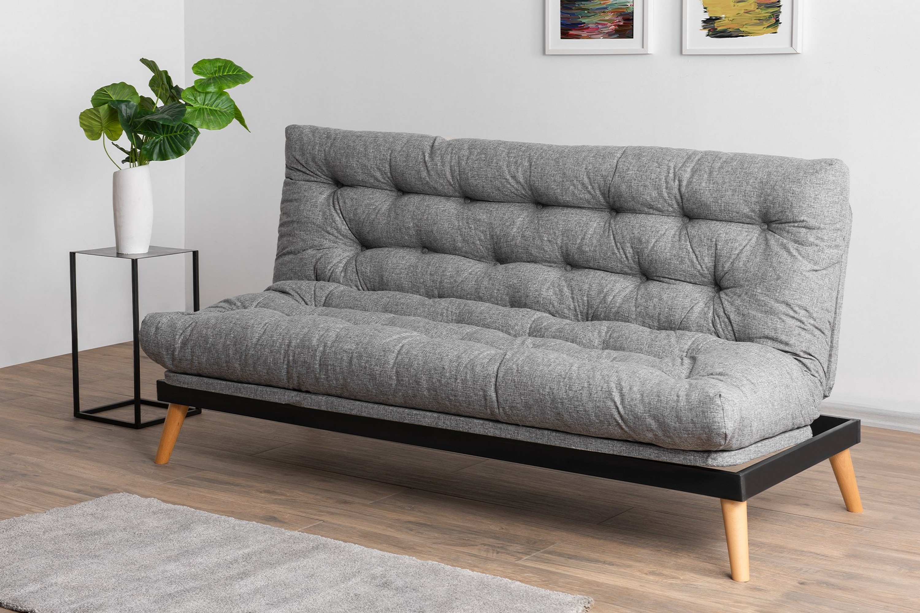 Bäddsoffa Saki Ljusgrå