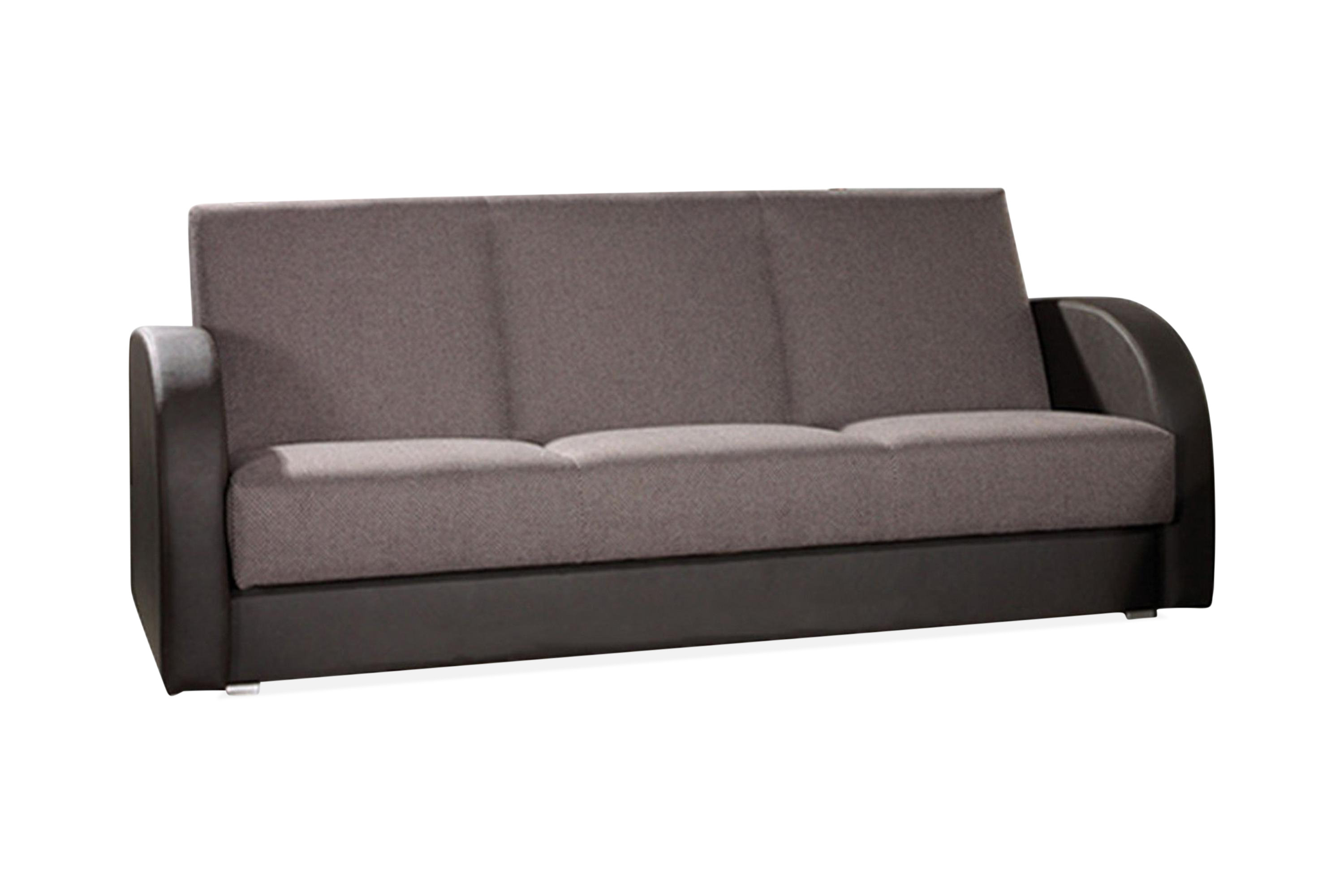Bäddsoffa Square 222x90x88 cm Brun/Grå