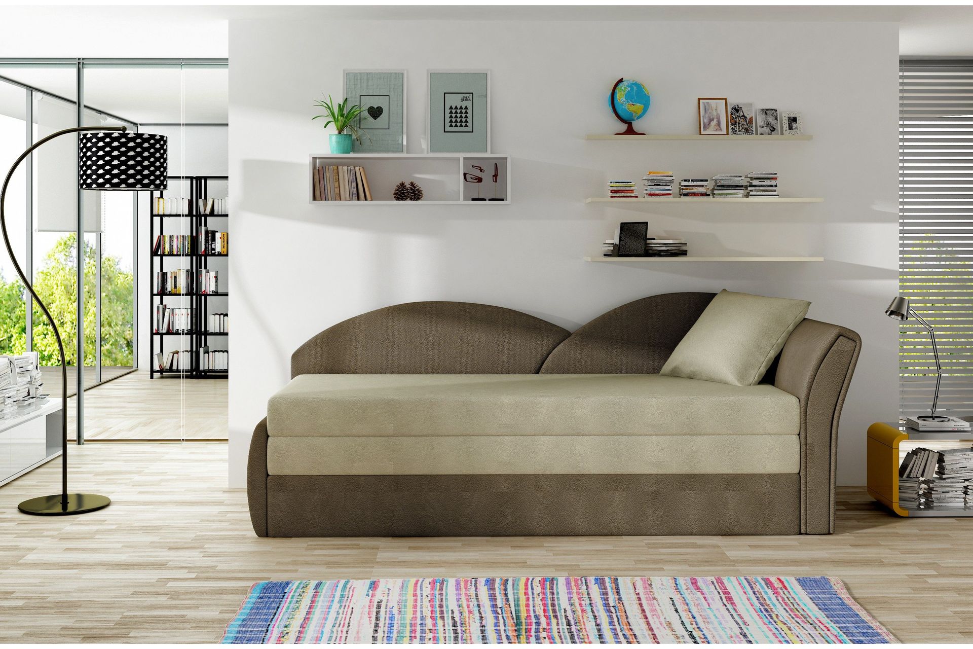 Chasidi B&auml;ddsoffa - Beige/Brun