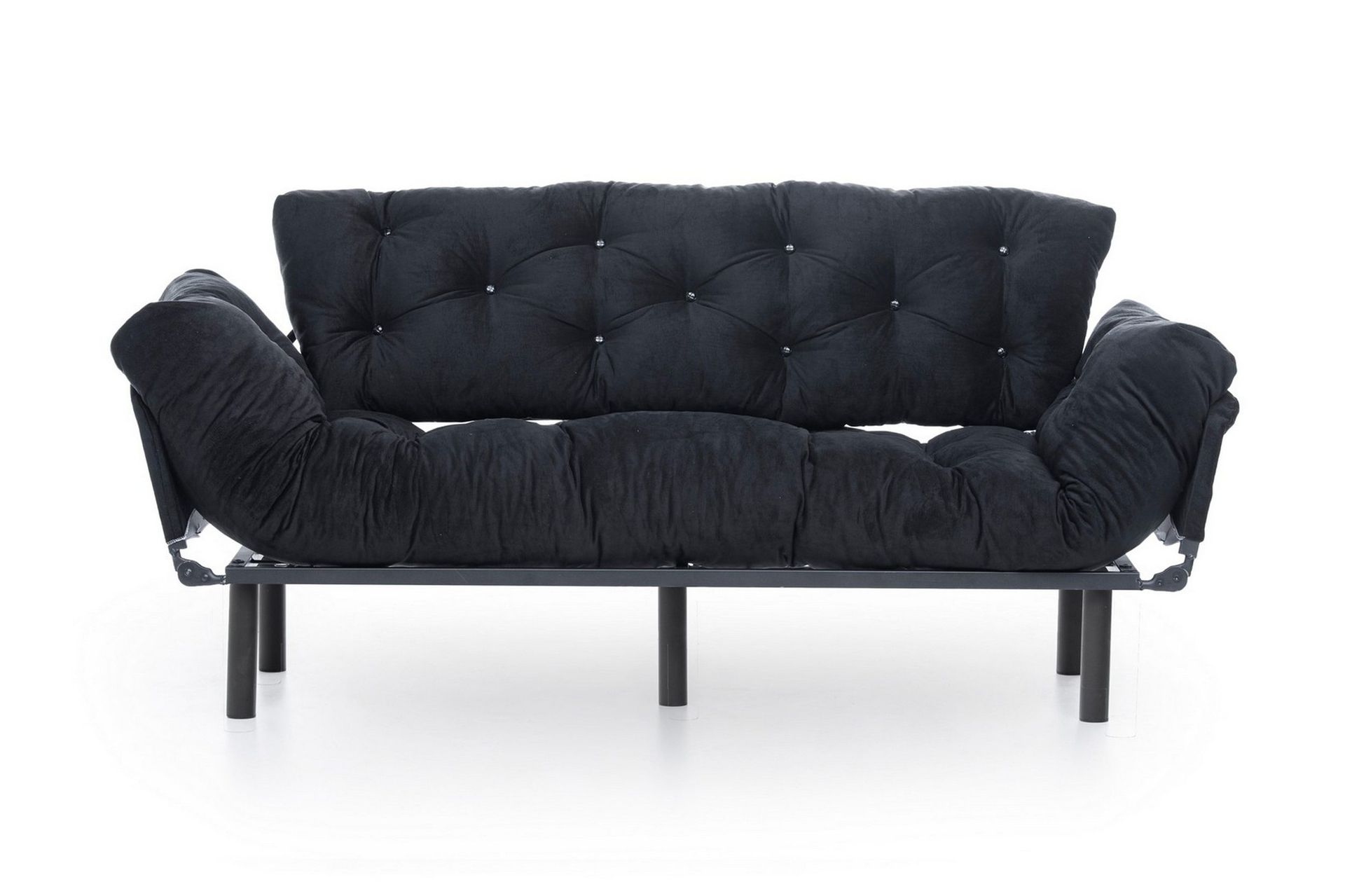 Mezonzo 3-sits B&auml;ddsoffa - Svart