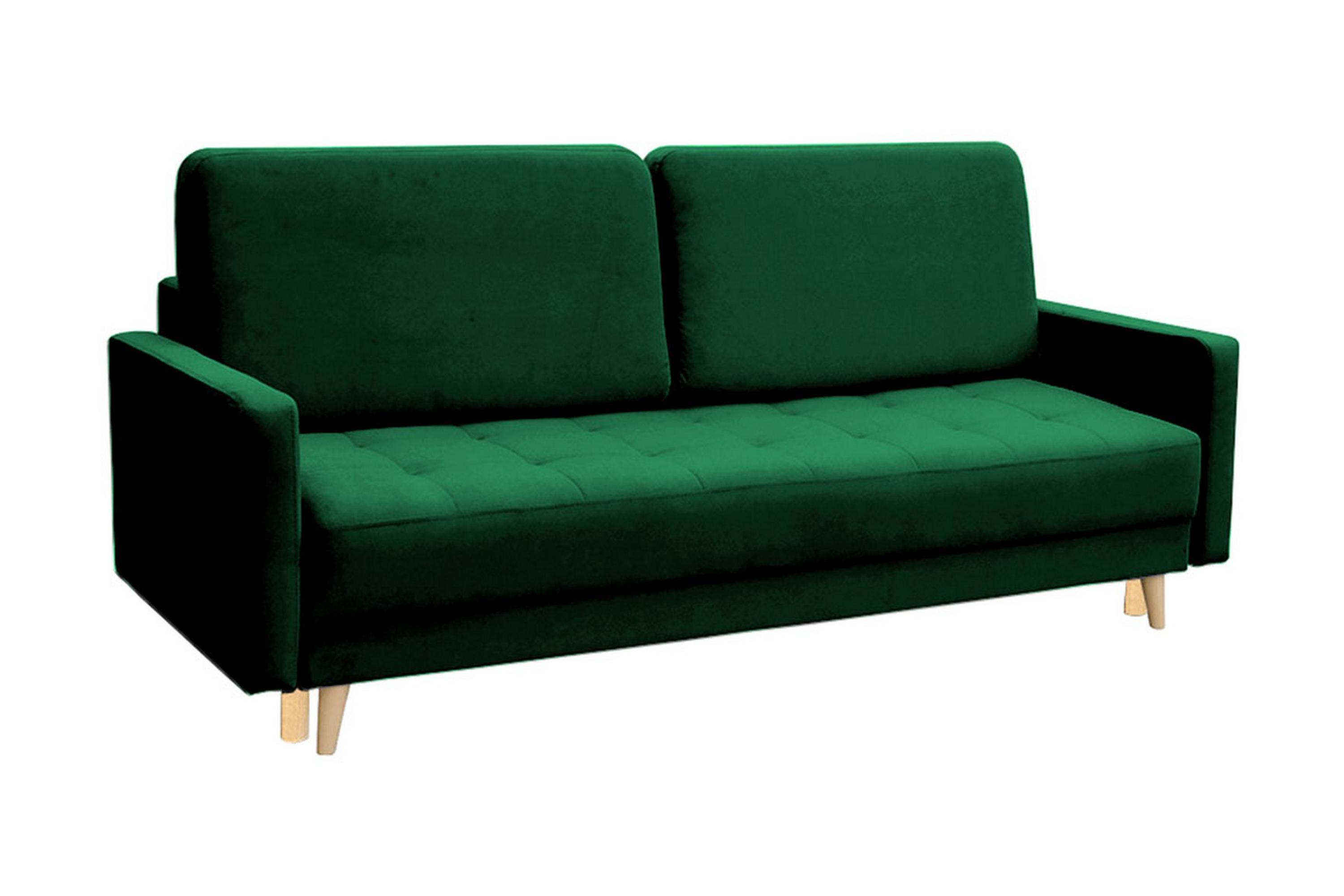 Nelas 4-sits Bäddsoffa Grön