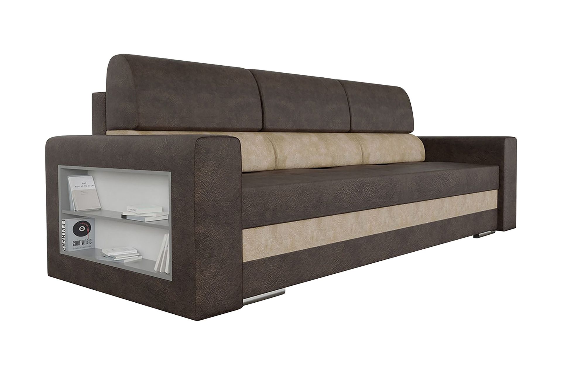 Nemo B&auml;ddsoffa 236x92x88 cm - Brun