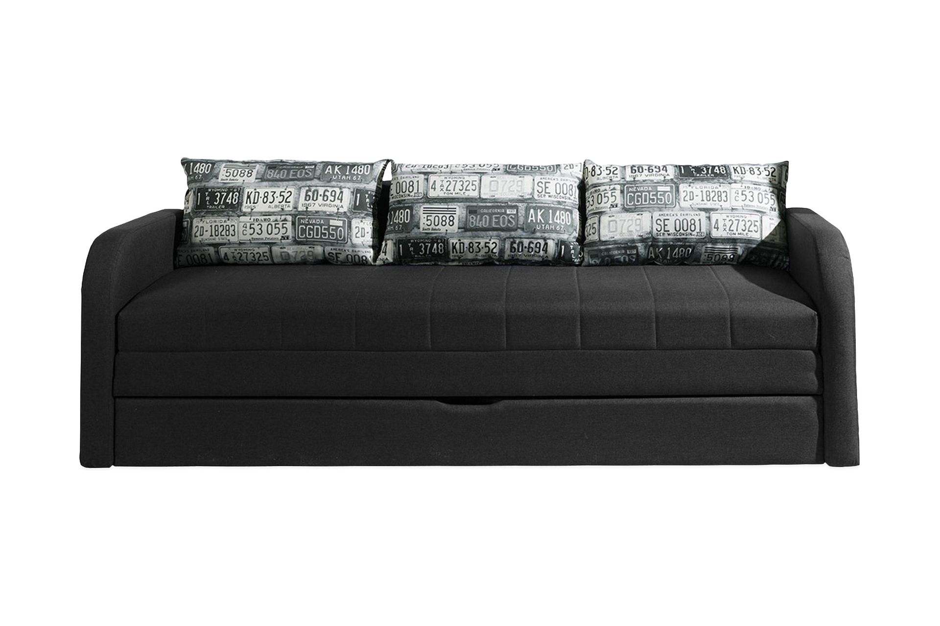 Rafal Bäddsoffa 208x76x75 cm - Svart
