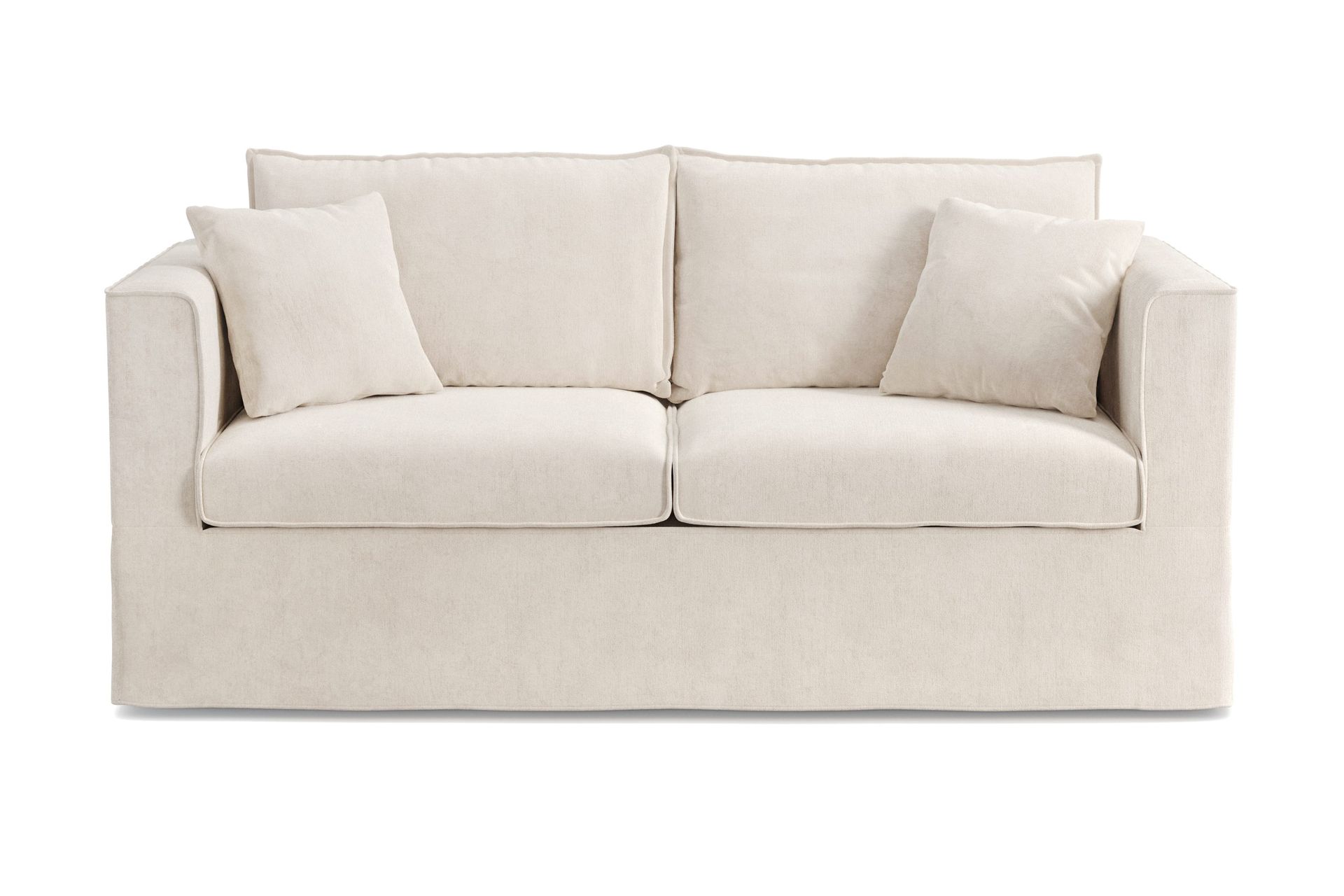 Travstad 3-sits B&auml;ddsoffa med HVILA B&auml;ddmadrass 140x200 cm Memoryskum med Tv&auml;ttbar kl&auml;dsel - Beige